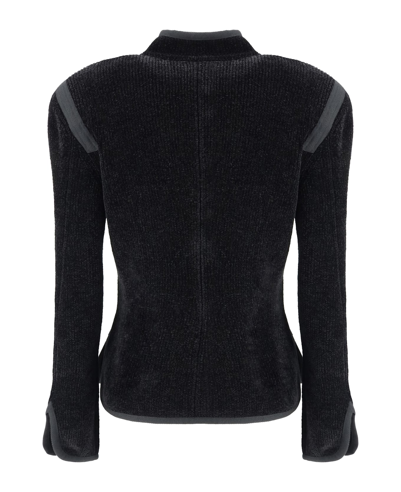 Giorgio Armani Silk Blazer With Decorative Metal Shank Buttons