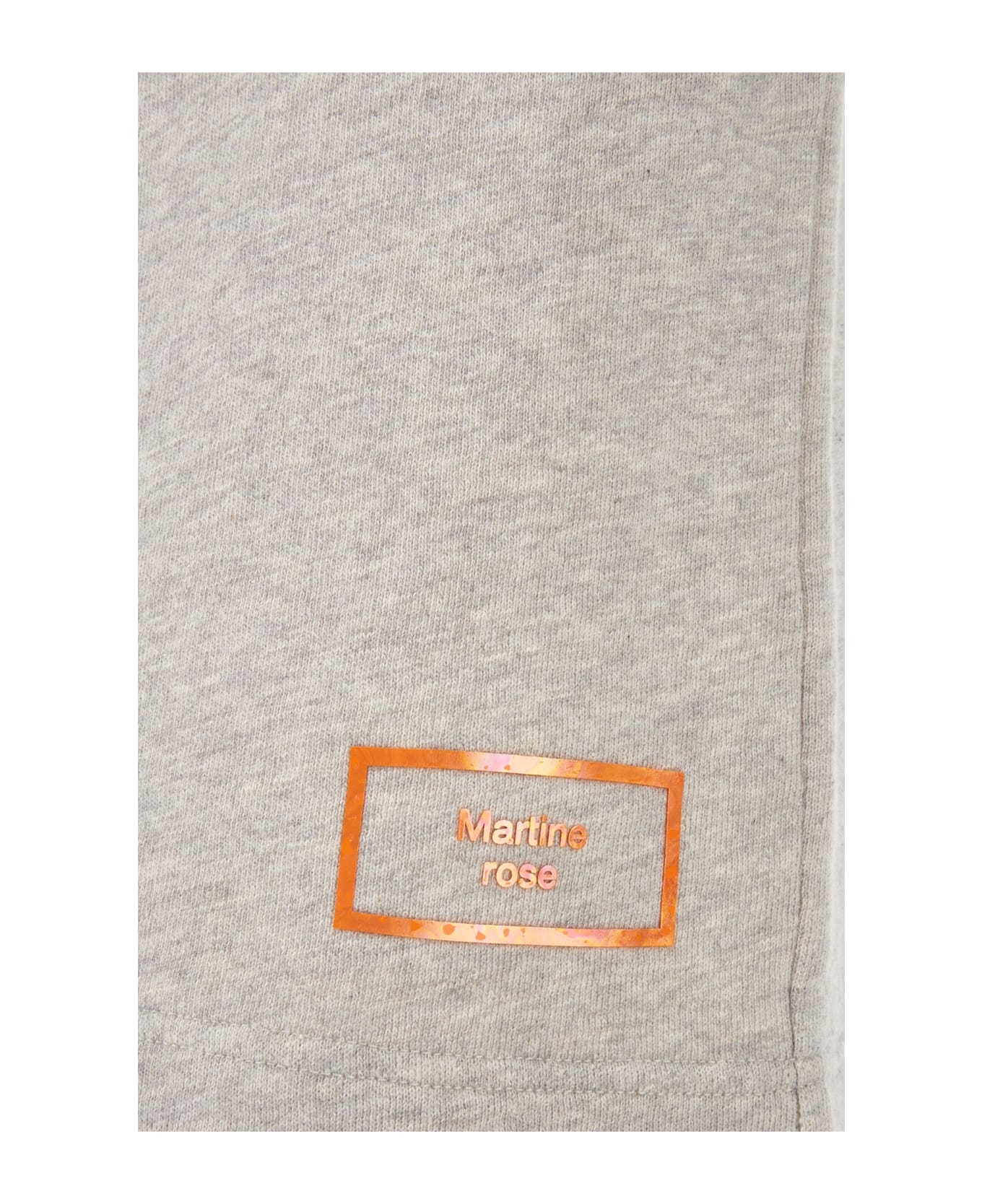 Martine Rose Melange Grey Cotton Bermuda Shorts - GREY MARL