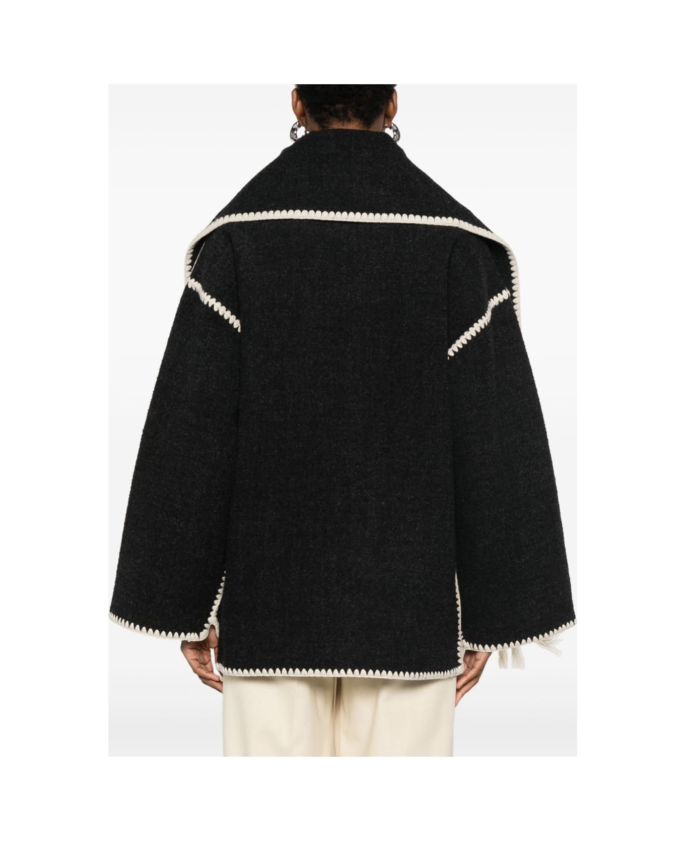 Totême Wool Scarfed Jacket - Grey