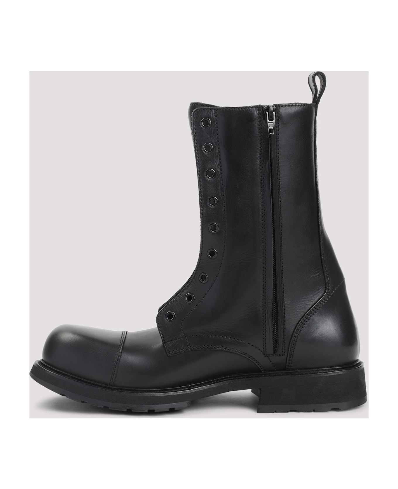 Balenciaga Truck Lace Up Boots - Black