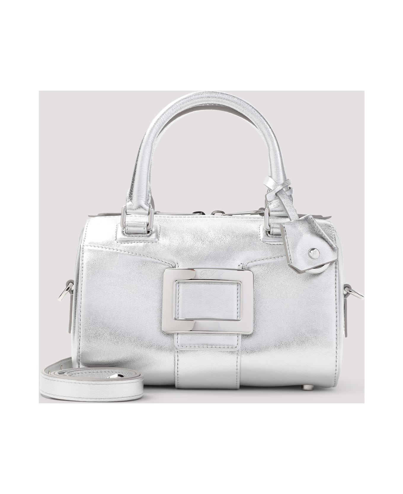 Roger Vivier Belle Vivier Bowling Mini - ARGENTO