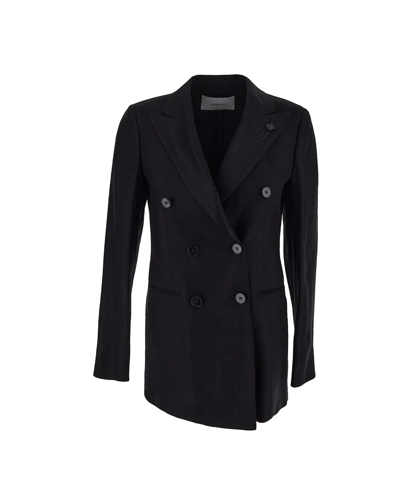 Lardini Double-breasted Jacket - Black コート