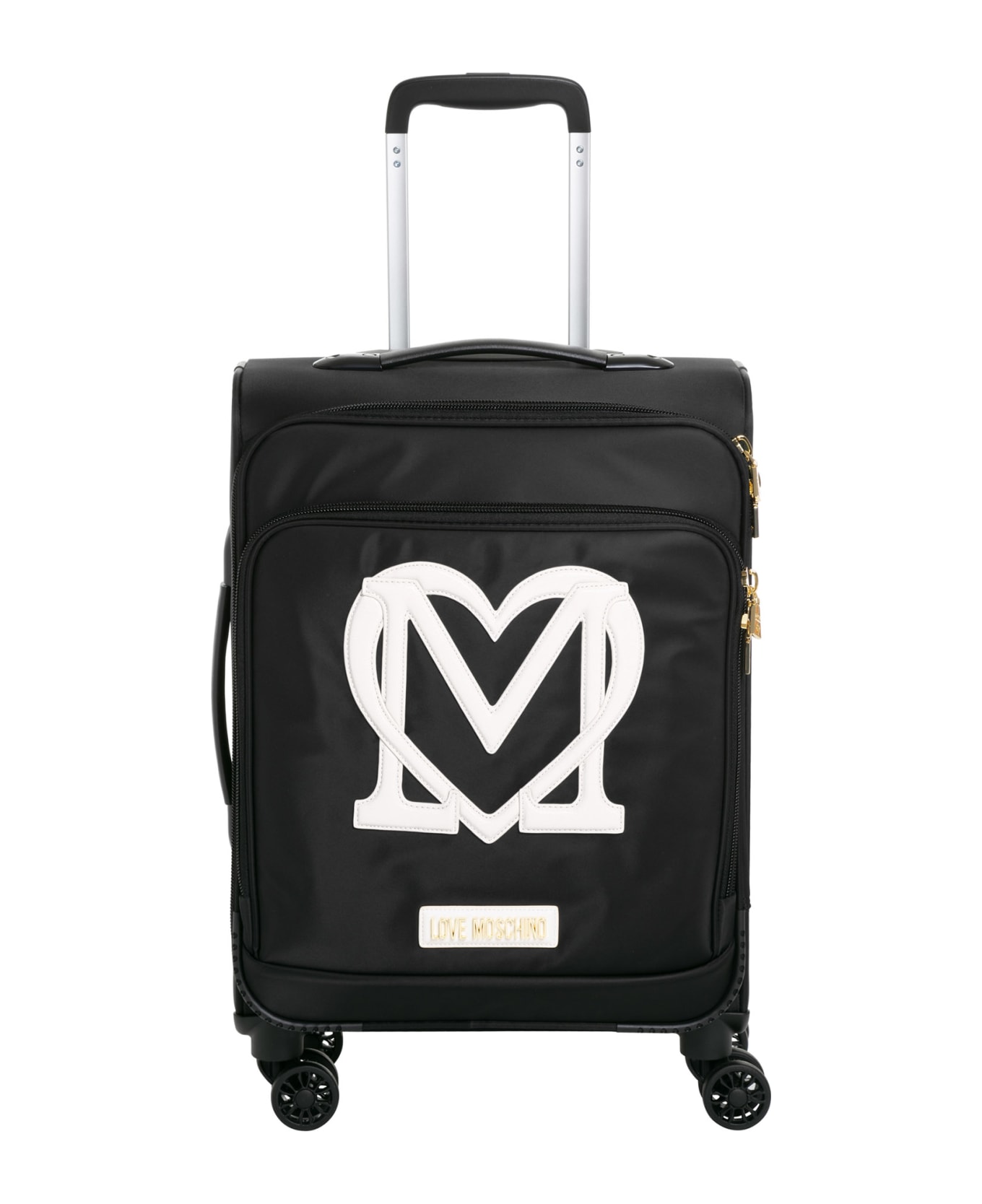 Love Moschino Suitcase - Black - White