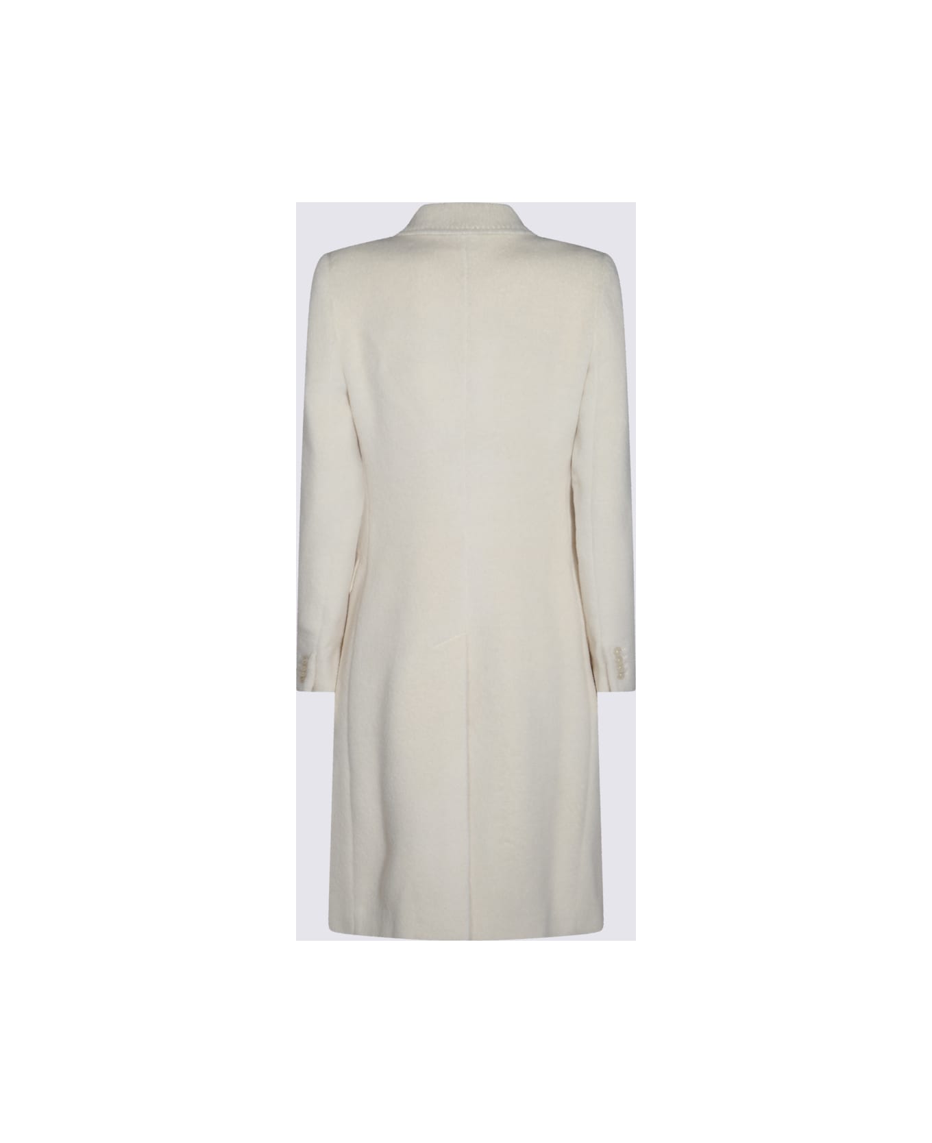 Tagliatore White Wool Coat - White