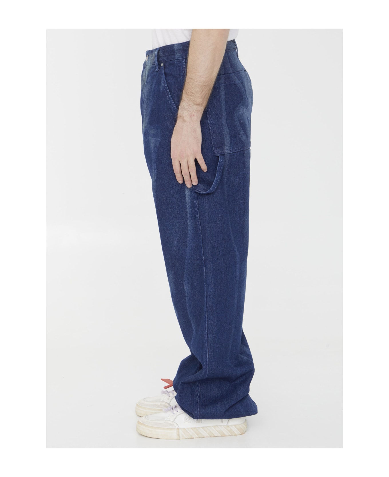 Off-White Body Scan Oversized Jeans - LIGHT BLUE