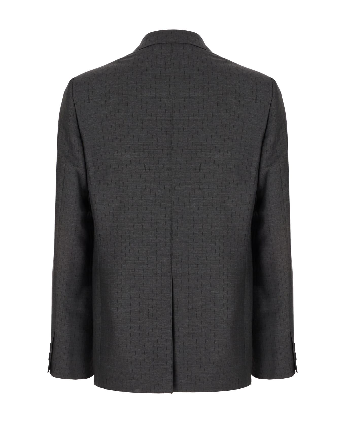 Fendi Grey Wool Blazer - Grigio