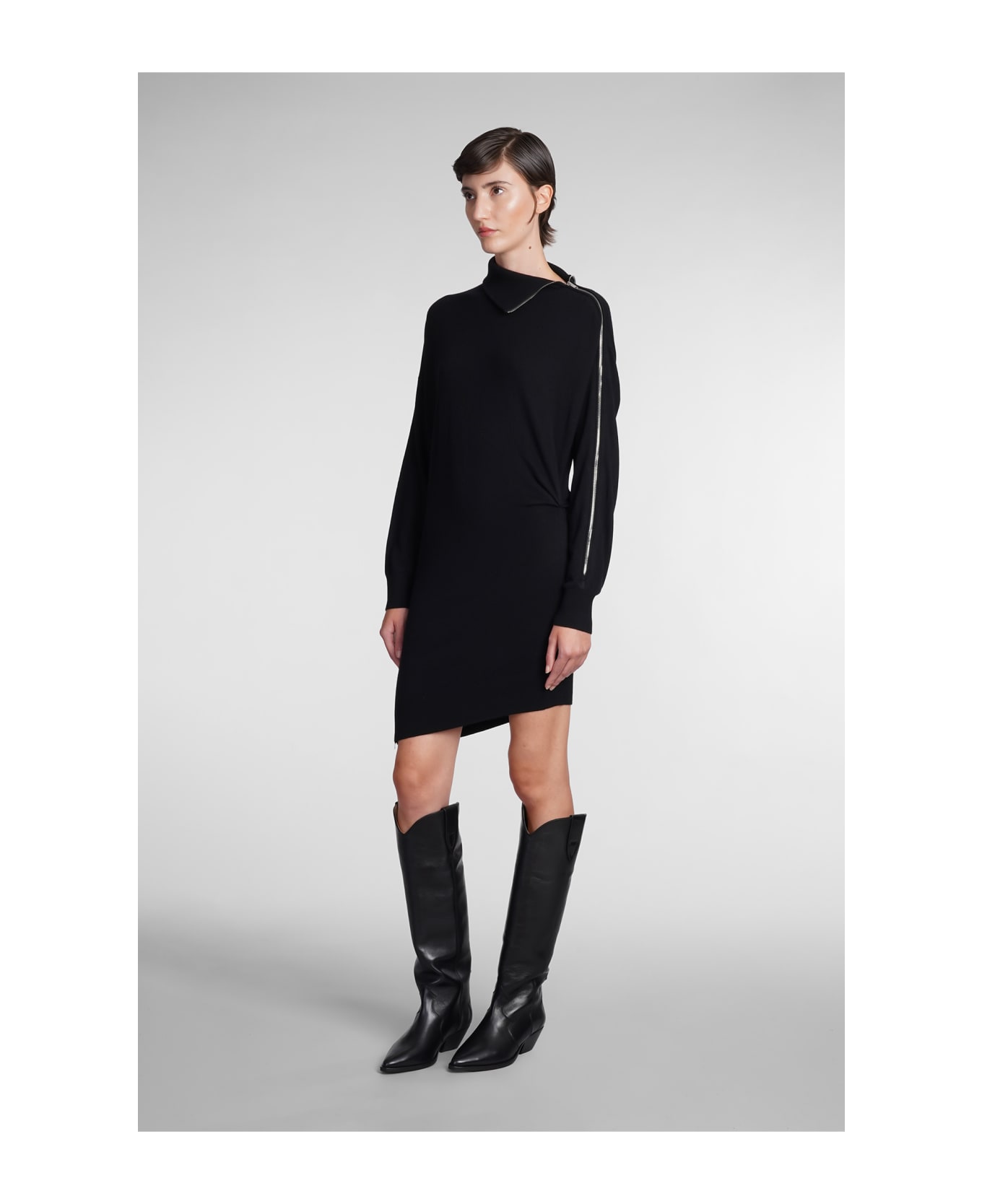 Isabel Marant Gaelys Asymmetric Dress - Black