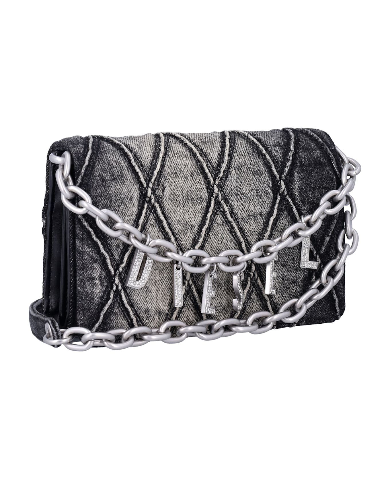 Diesel Charm-d Wallet Strap - BLACK