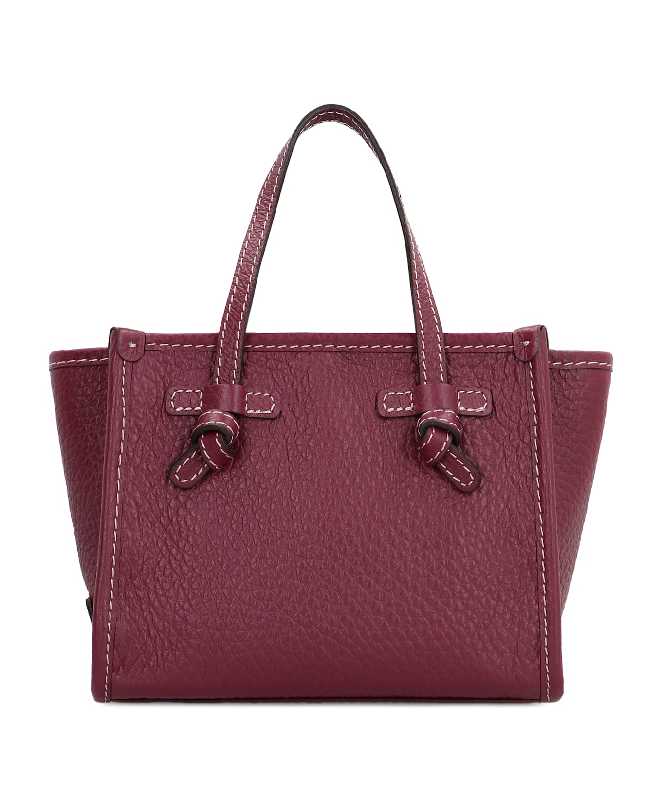 Gianni Chiarini Miss Marcella Leather Mini Handbag - Red-purple or grape