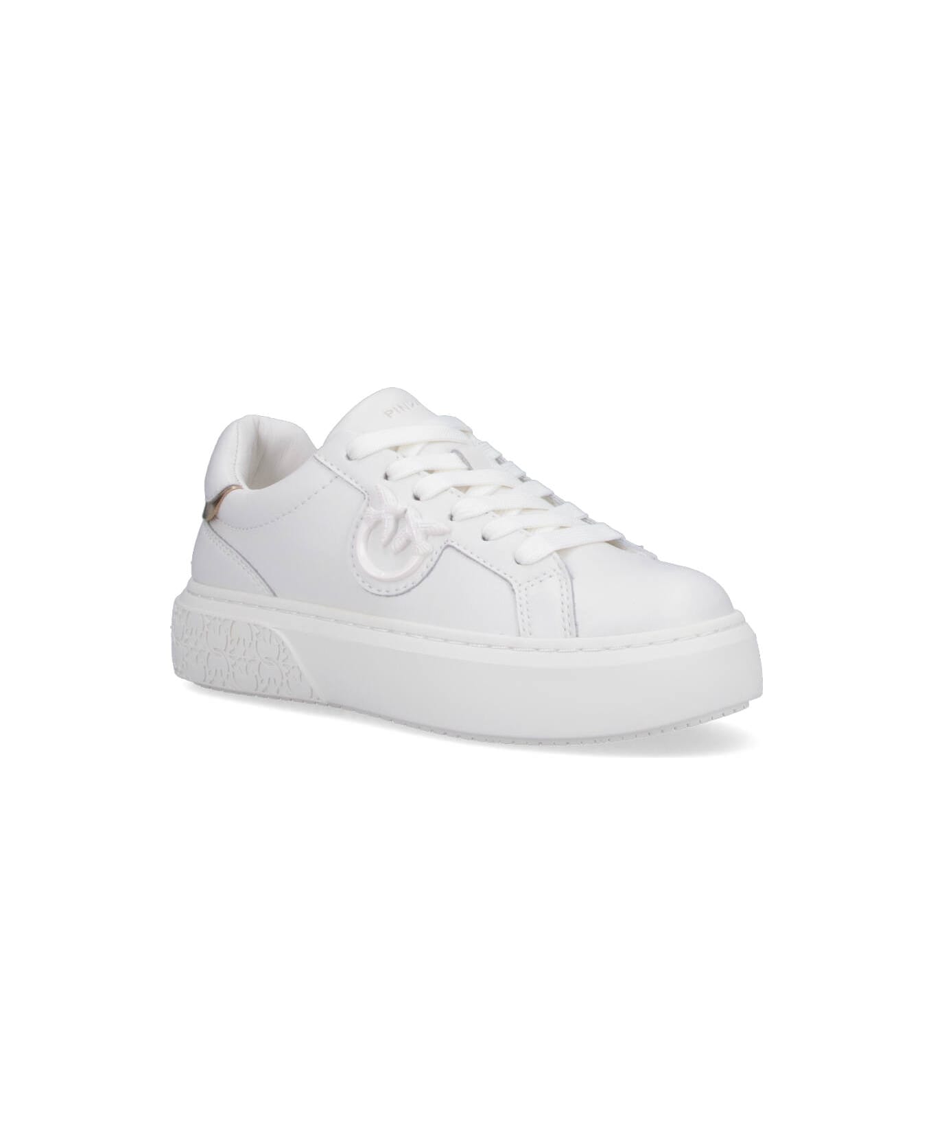 Pinko Logo Sneakers - White
