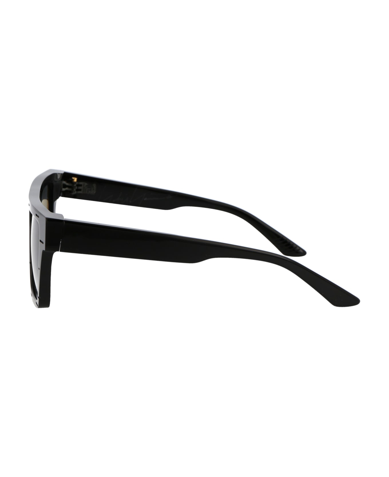 Yohji Yamamoto Slook 002 Sunglasses Dinosaur - A001 PURE BLACK/JAPAN GOLD