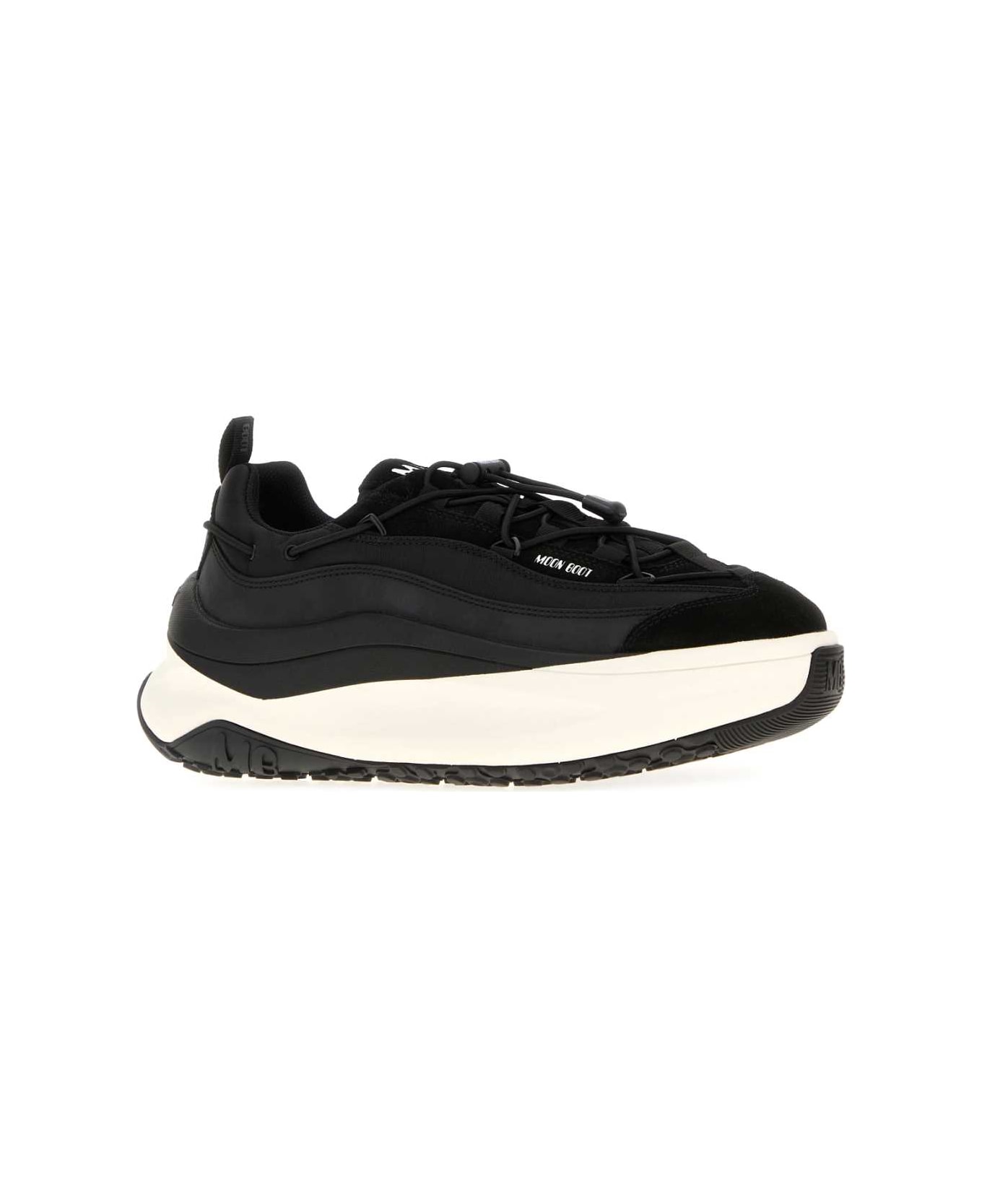 Moon Boot Black Fabric Moon247 Sneakers - BLACK