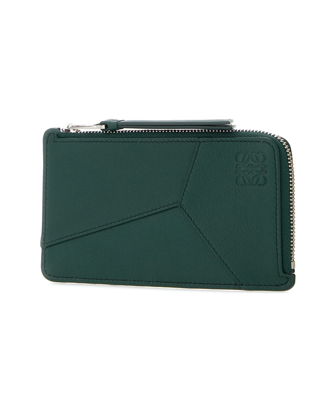 Loewe Puzzle Edge L Coin Cardholder - EVERGREEN