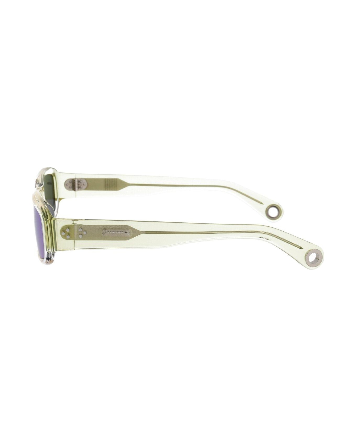 Jacquemus Les Lunettes Altu Rectangular Frame Sunglasses - multi green
