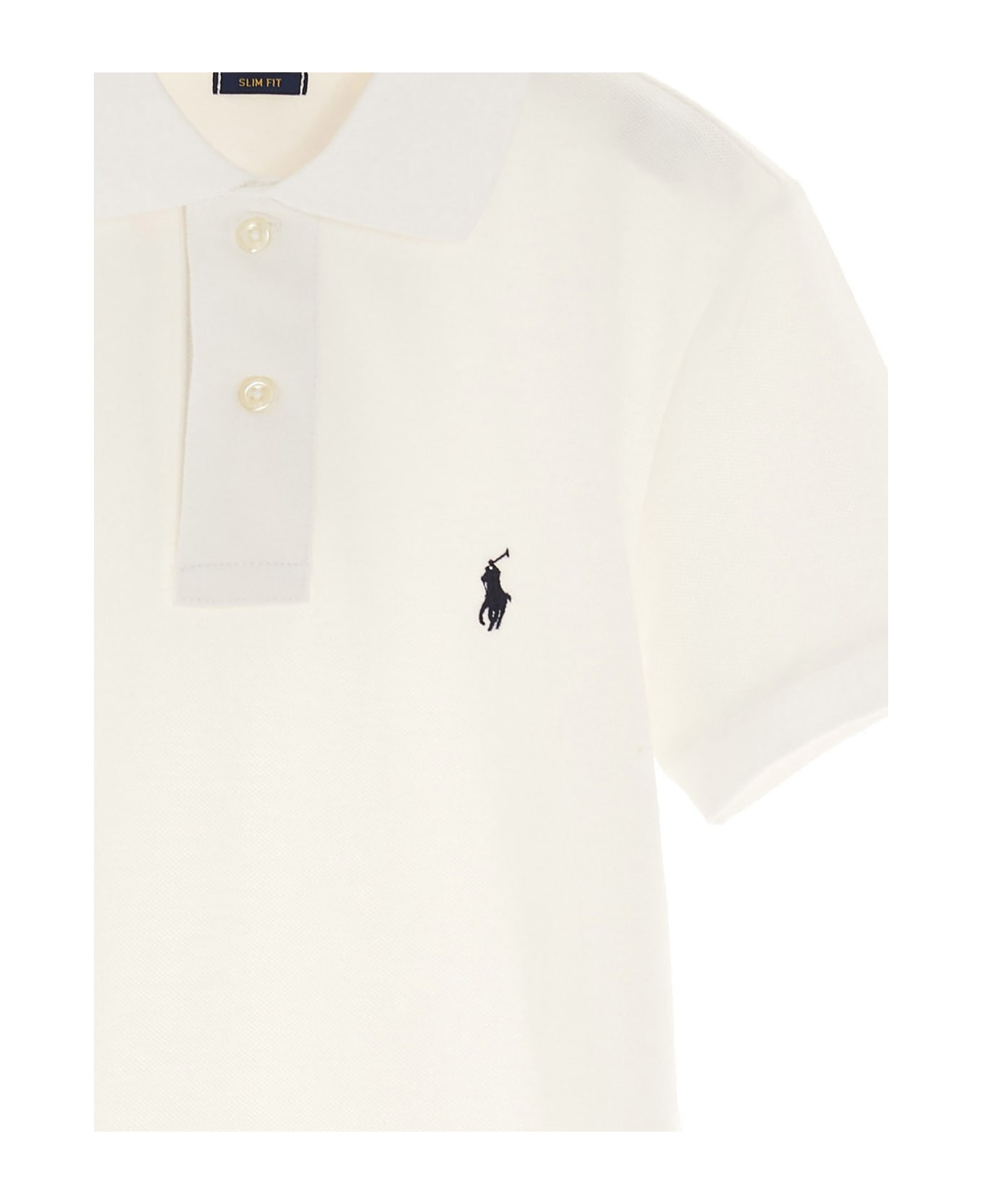 Polo TEEN Ralph Lauren Embroidered Logo Polo TEEN Shirt - White