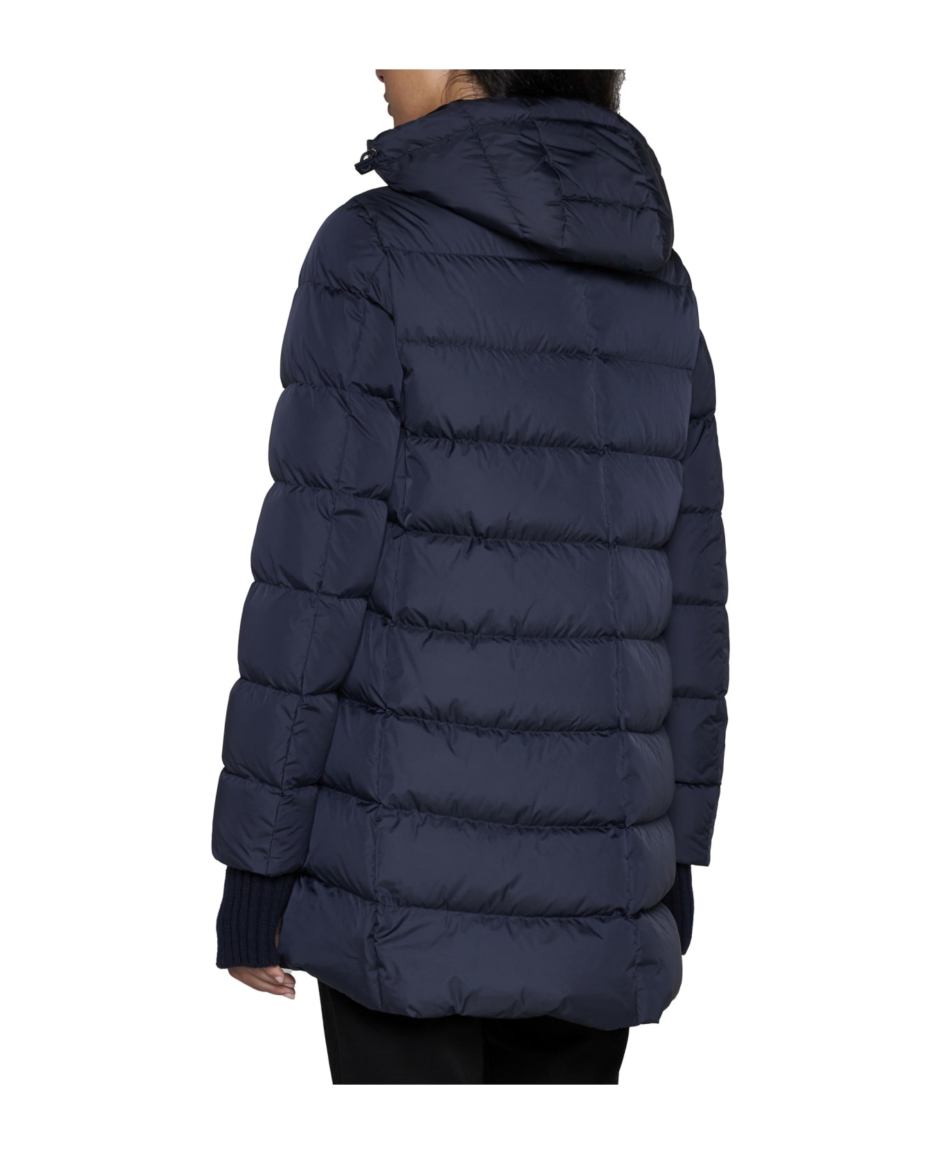 Herno Large Hood Padded Jacket - Blu コート