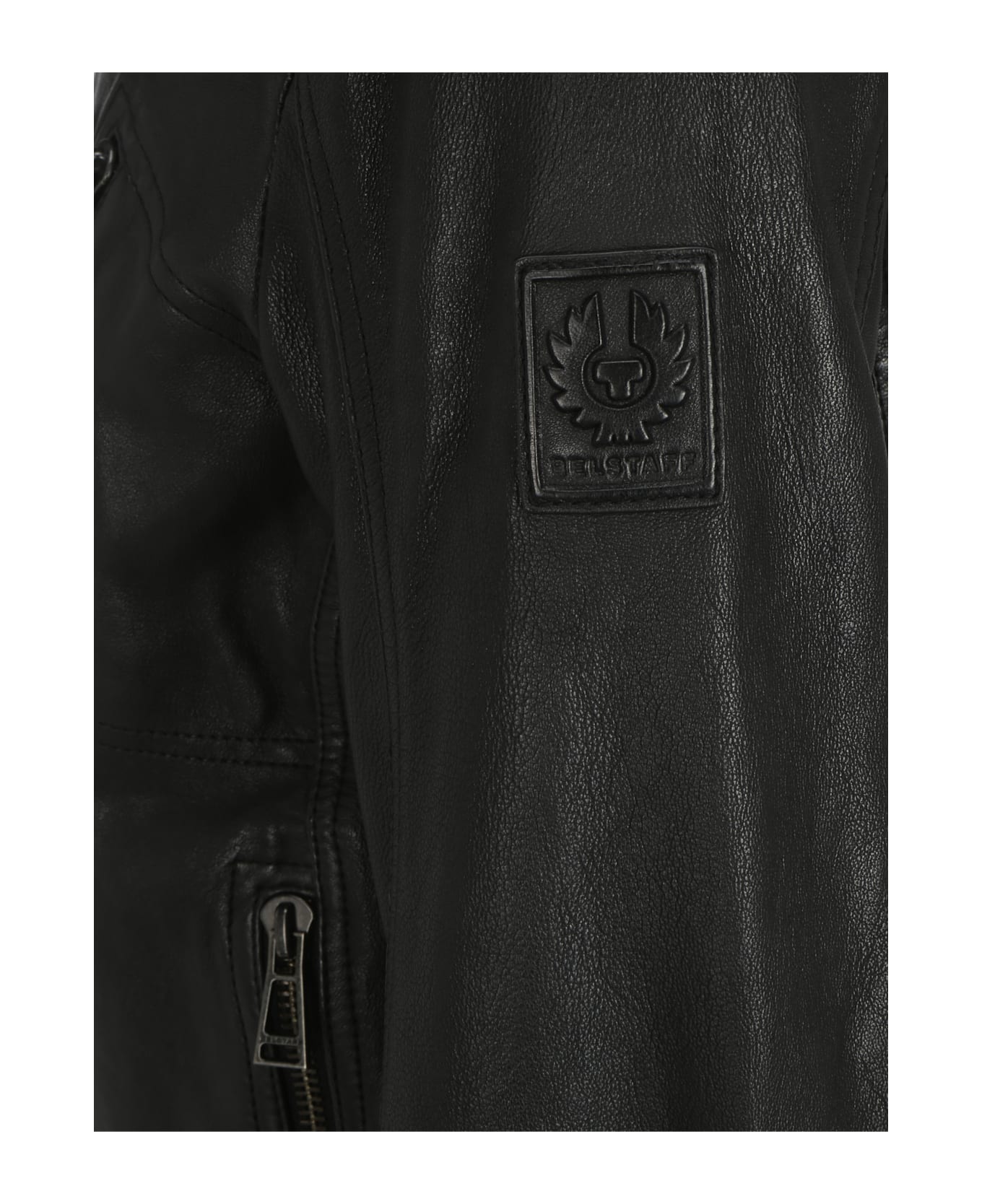 Belstaff Lambskin V Racer Jacket - Black