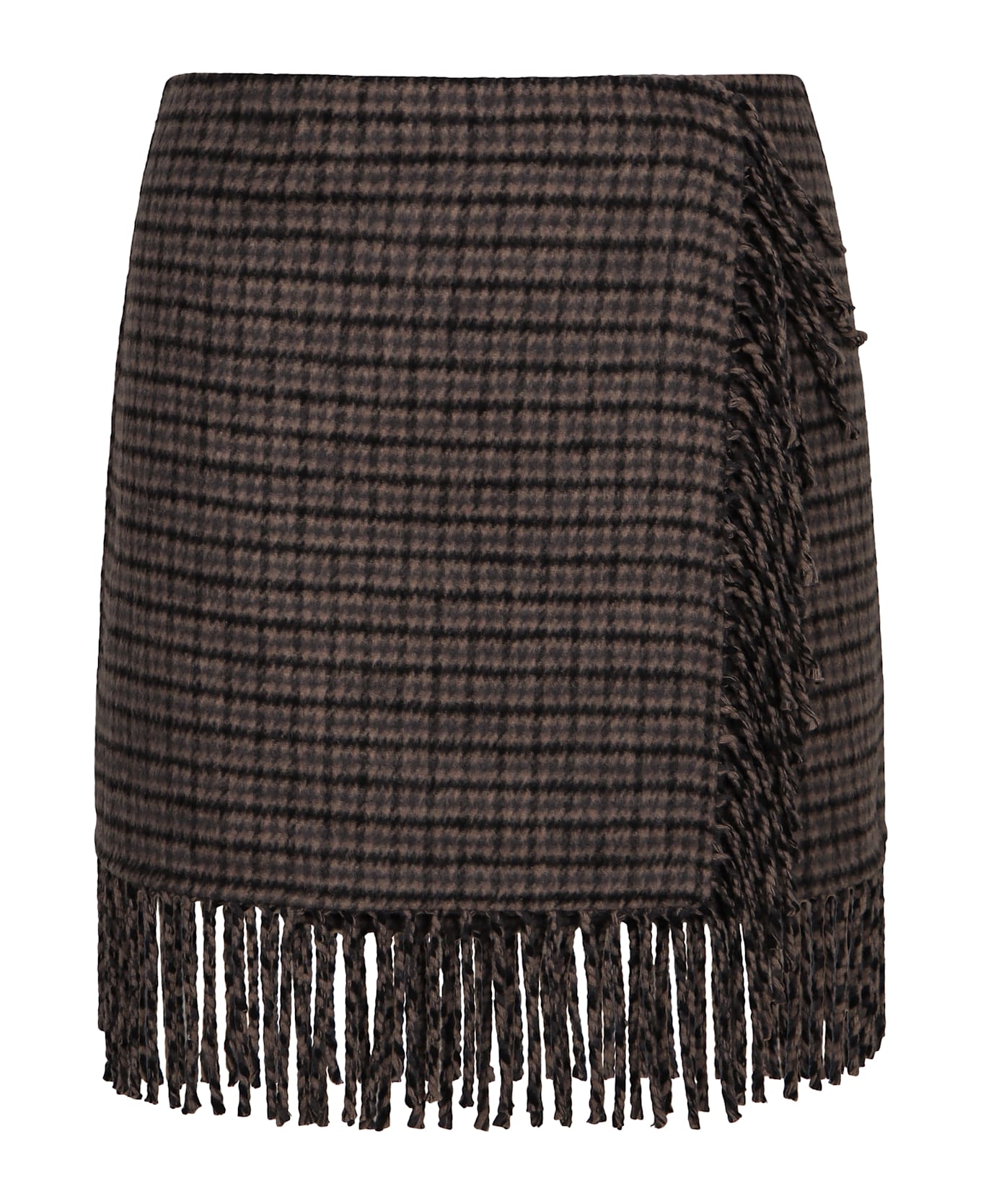 Parosh Mini Fringed Skirt - Multicolor