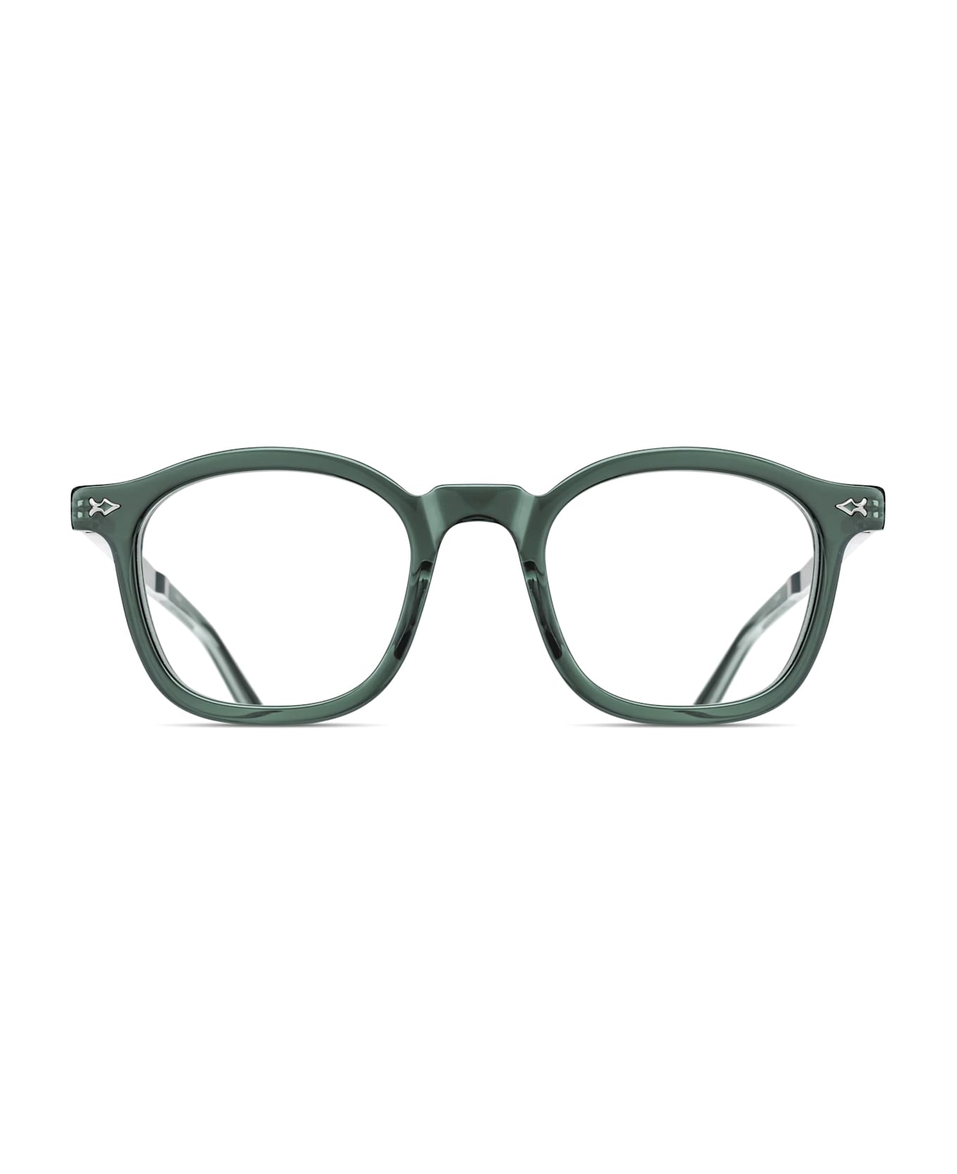 Matsuda M2068 - Bottle Green / Brushed Silver Rx Sunglasses - green/silver