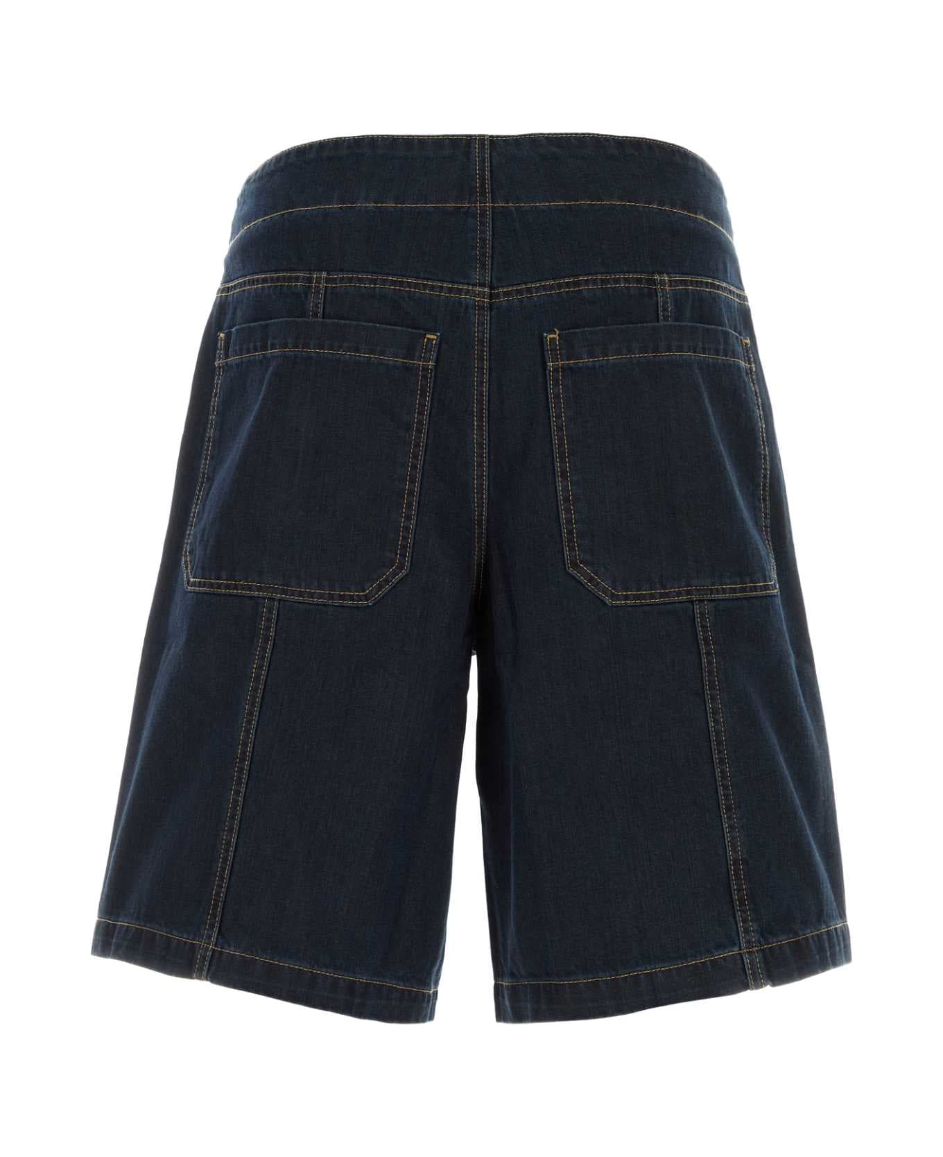 Gimaguas Denim Lewis Bermuda Shorts - NAVY