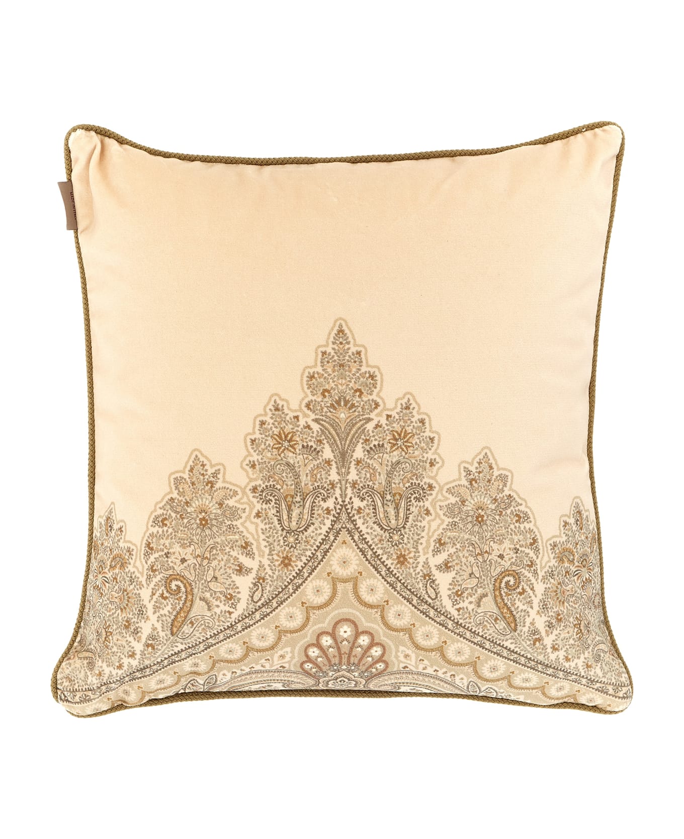 Etro Velvet Pillow - Beige