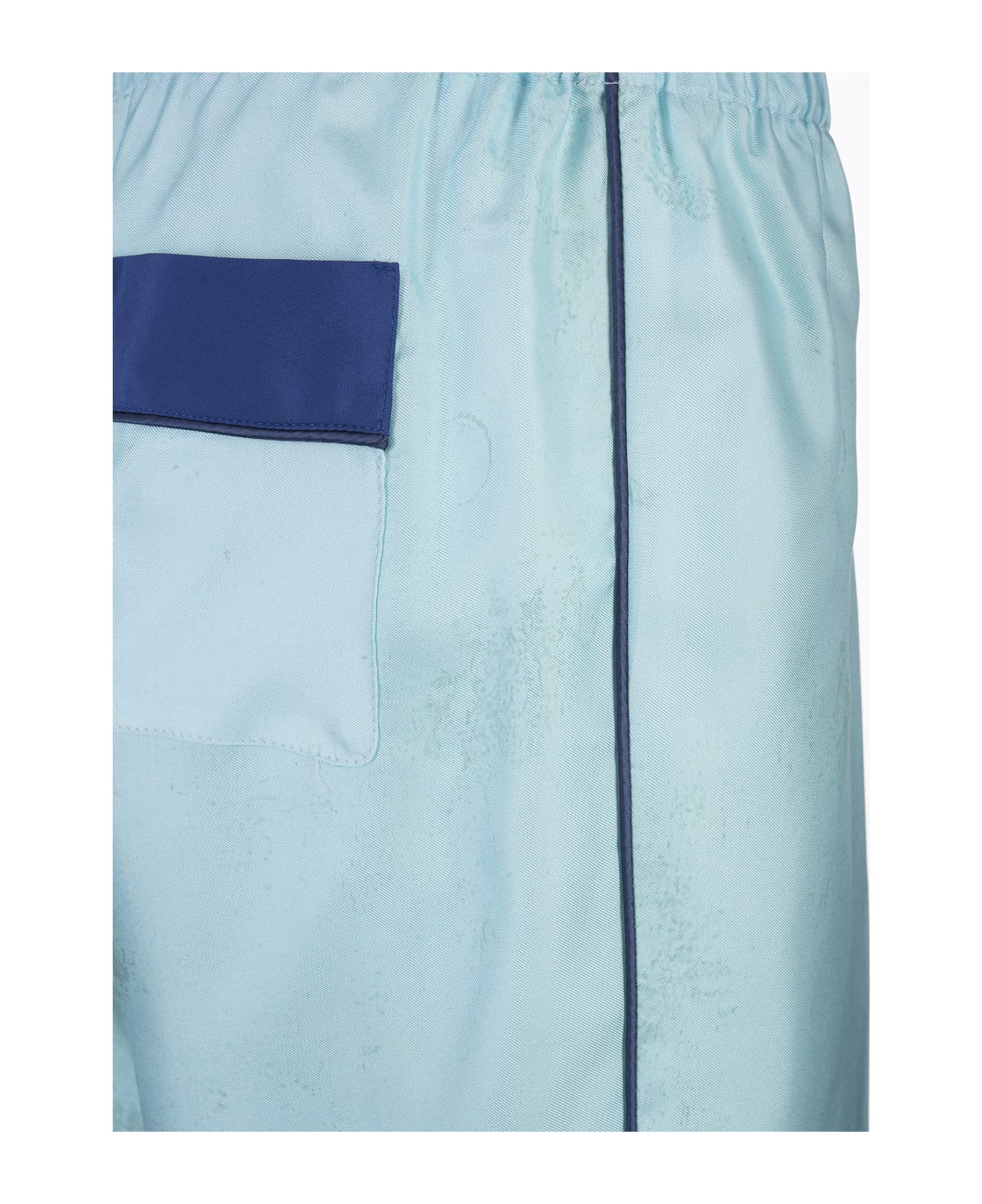 For Restless Sleepers Palms Blue Etere Trousers - Blue ボトムス