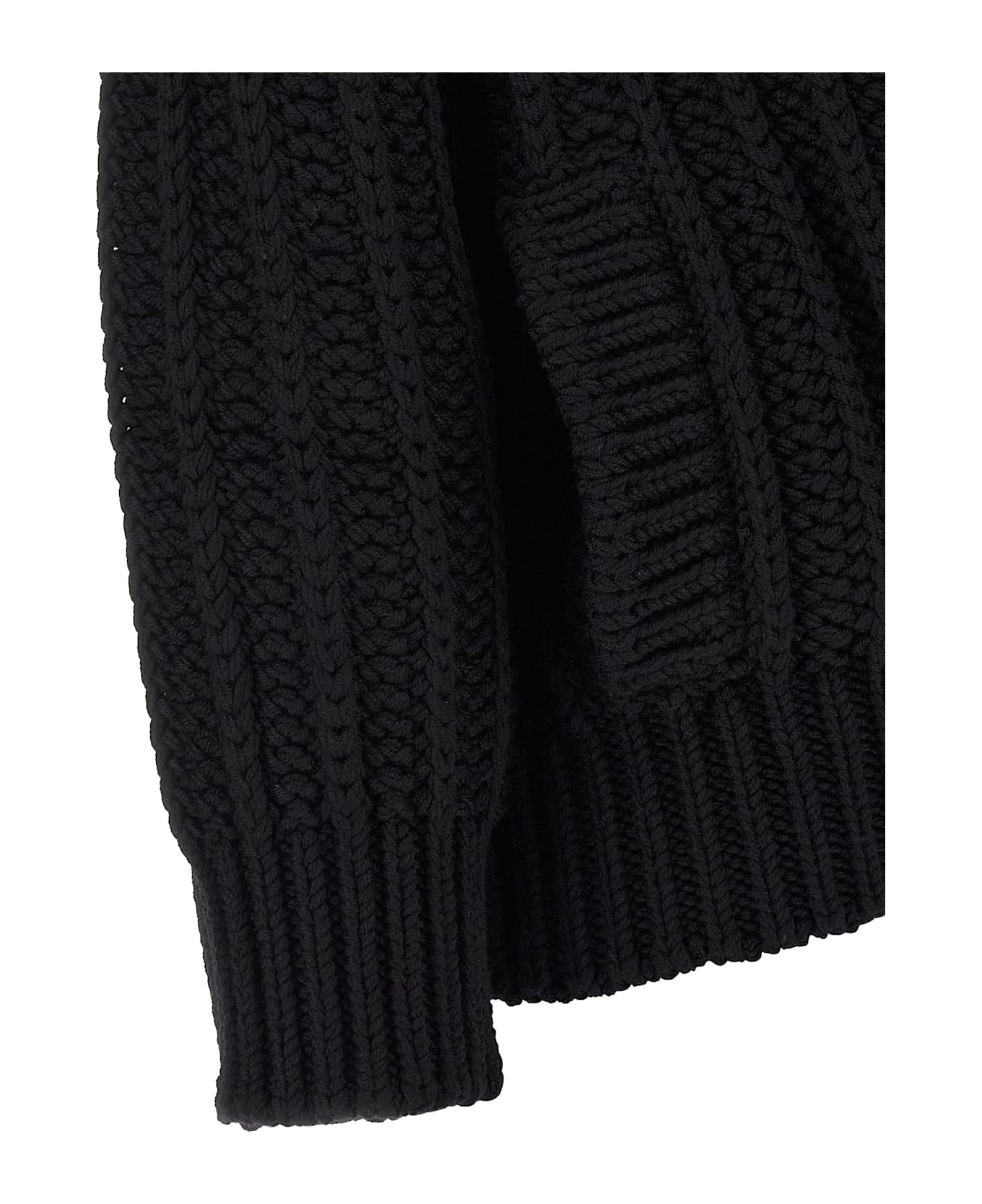Dolce 
Gabbana Coarse Wool Cardigan - Black