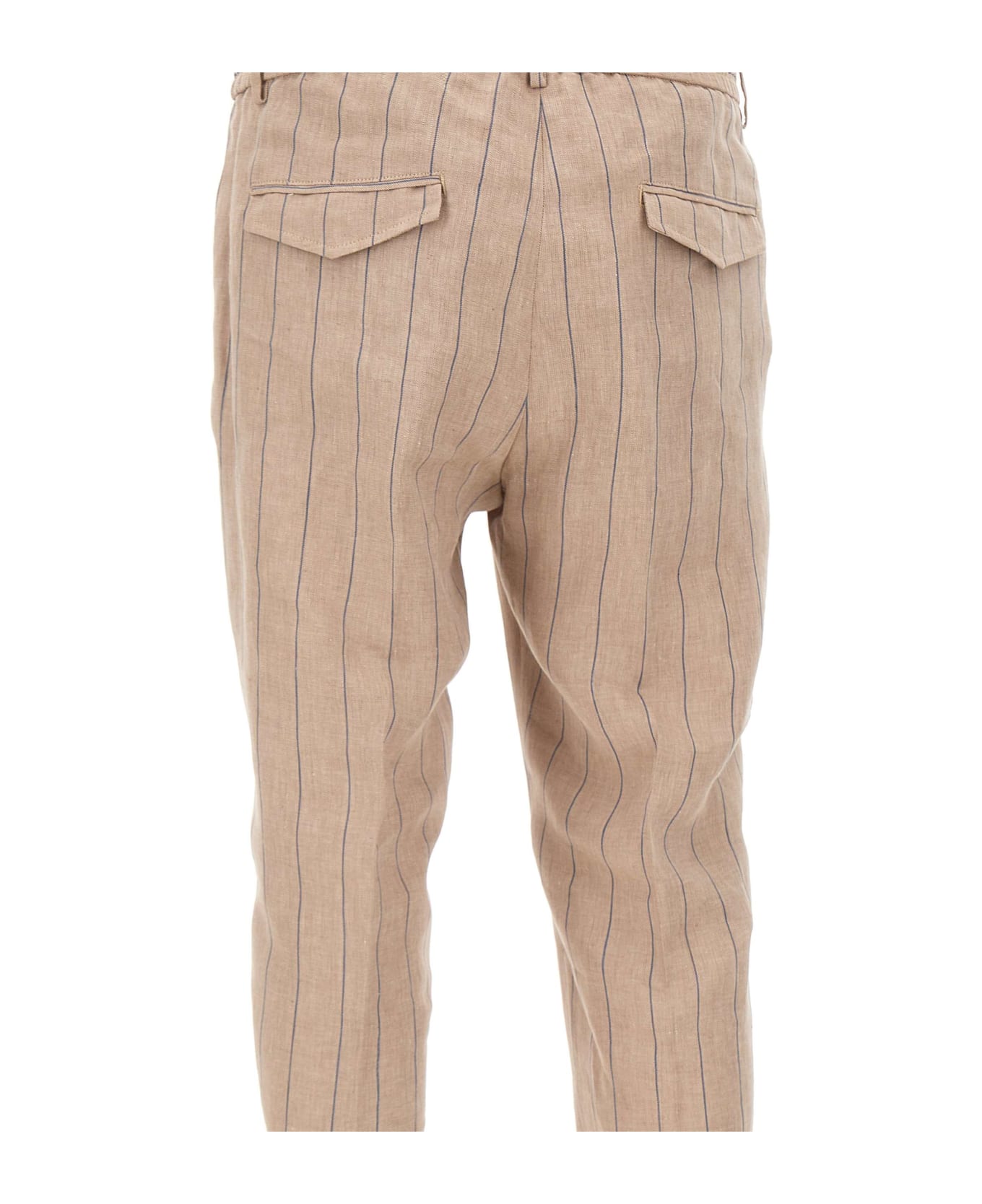 Peserico Linen Trousers - BEIGE