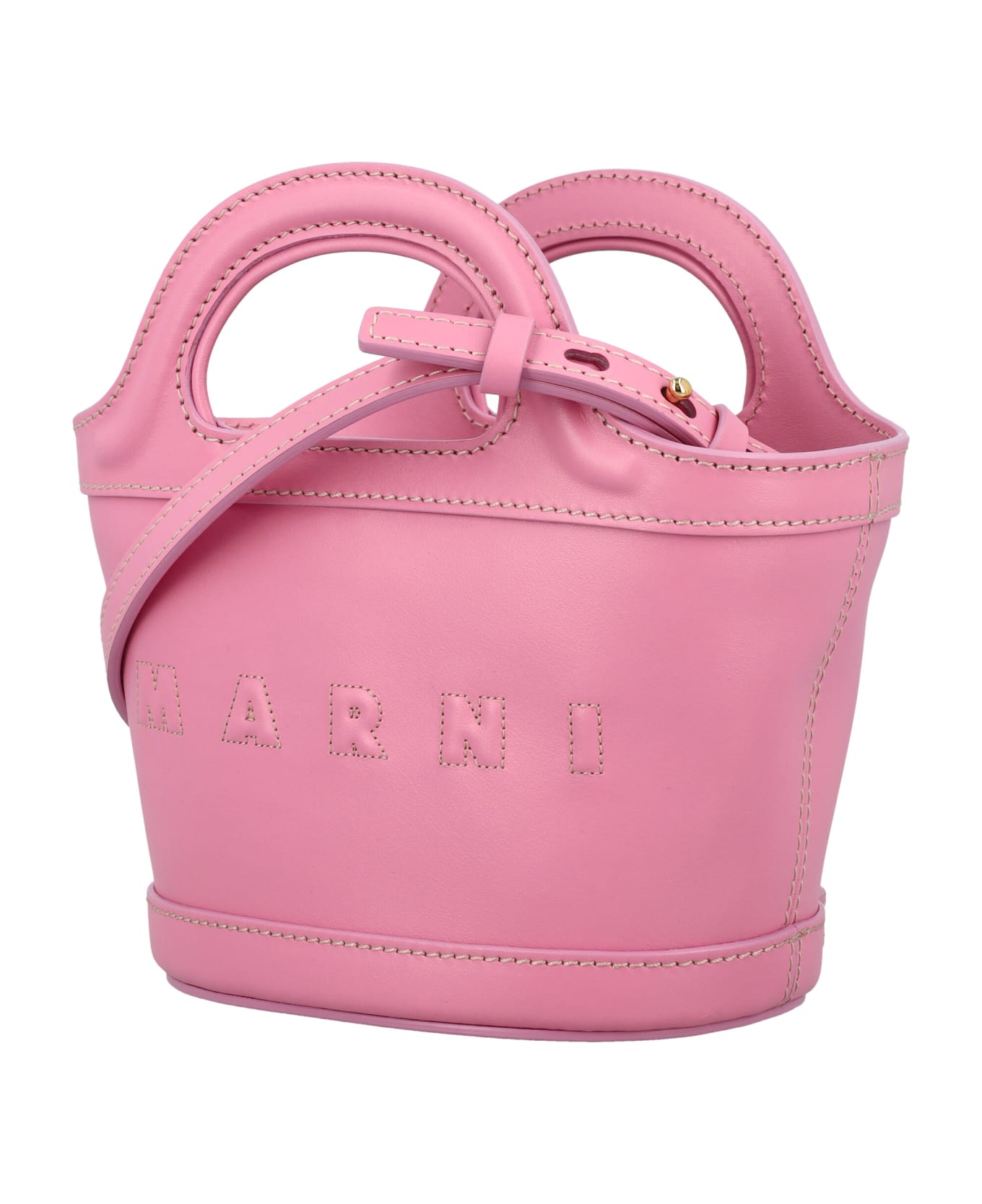 Marni Kid - Tropicalia Leather Bag - PINK