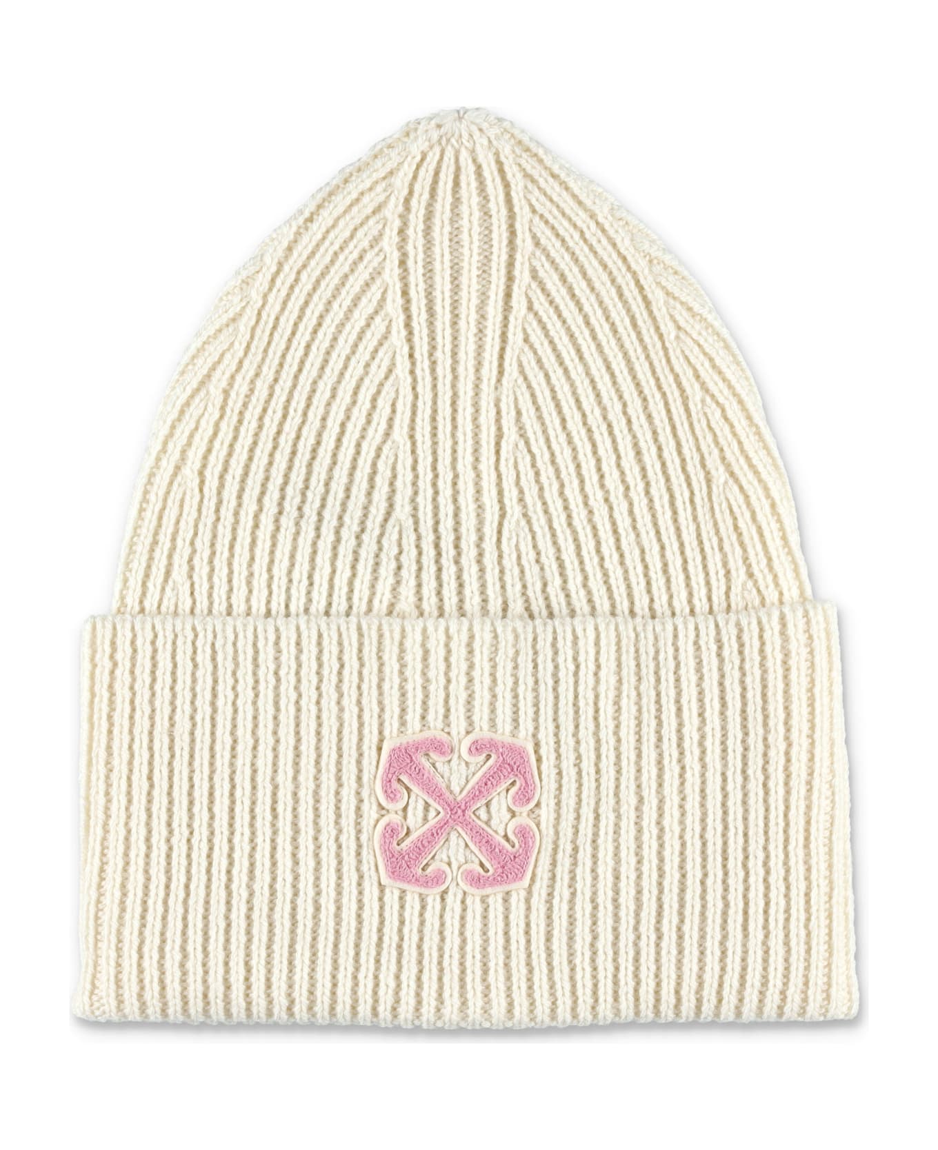 Off-White Arrow Beanie - IVORY PINIK