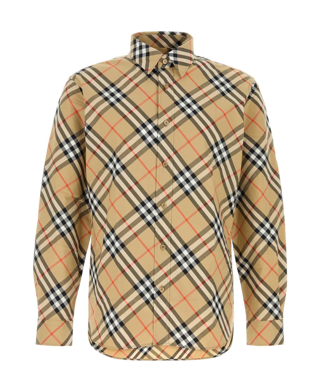 Burberry Printed Poplin Shirt - SANDIPCHECK