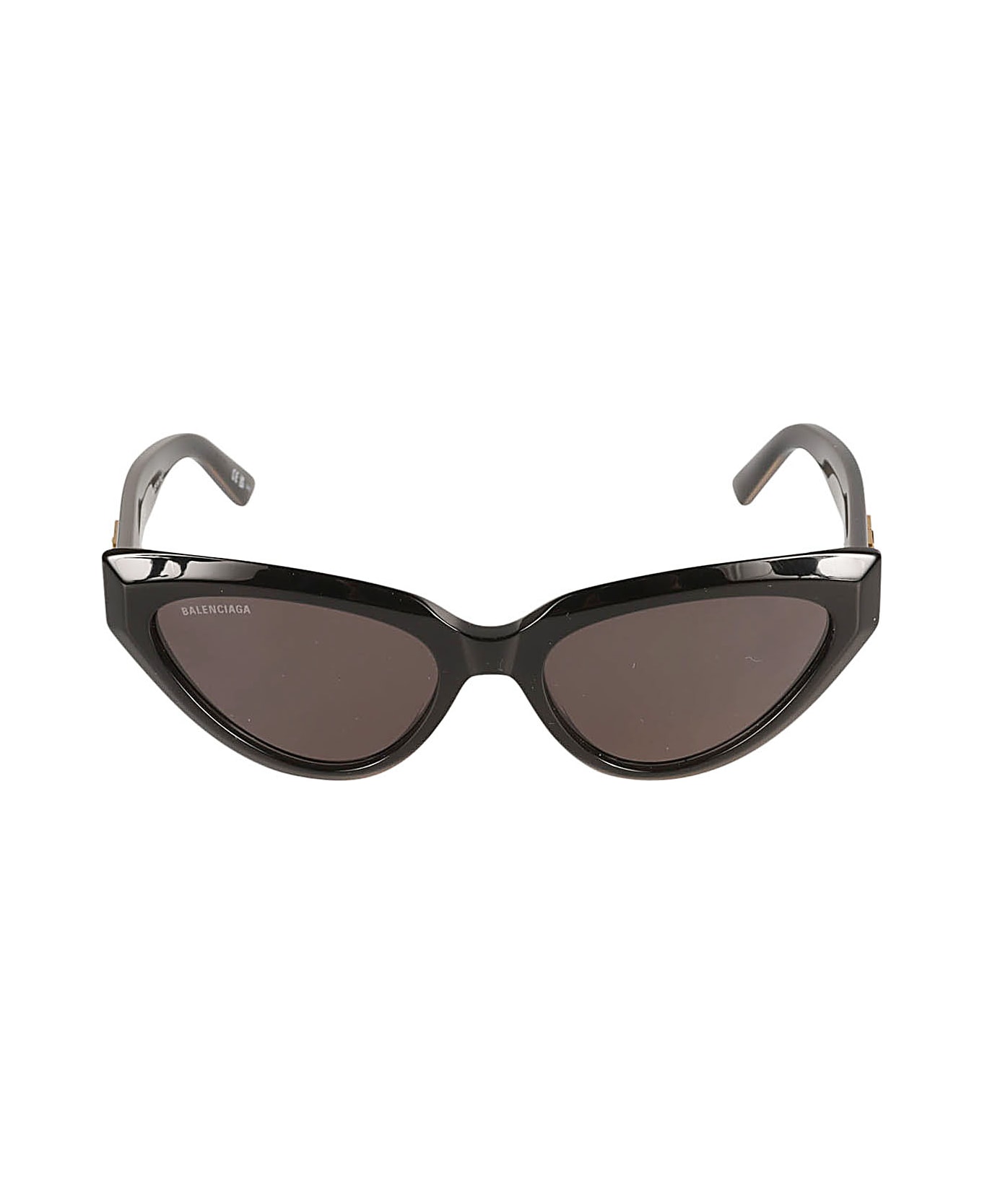 Balenciaga Eyewear Bb Plaque Cat Eye Frame Glasses - Black/Grey