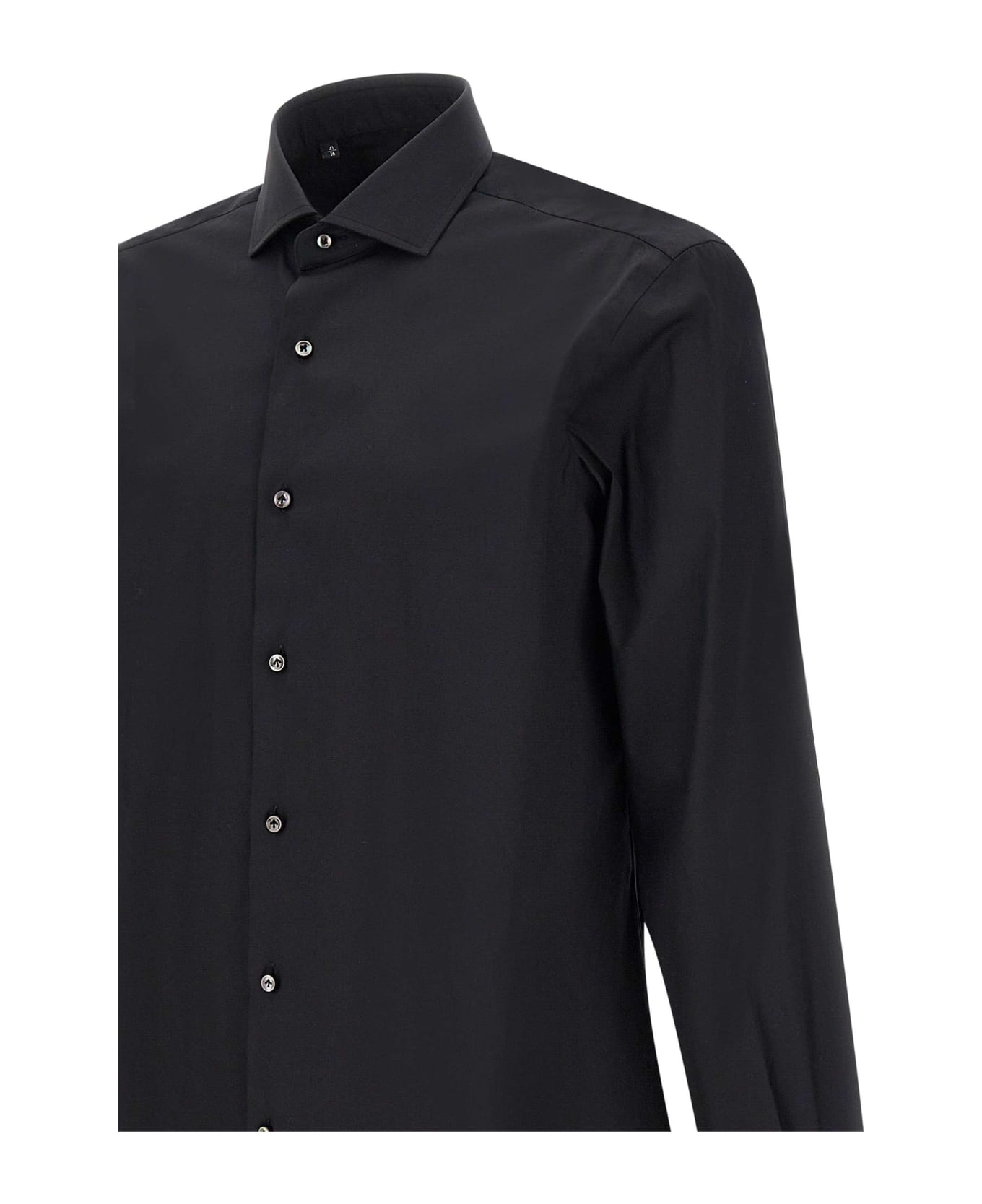 Barba Napoli Cotton Shirt - BLACK
