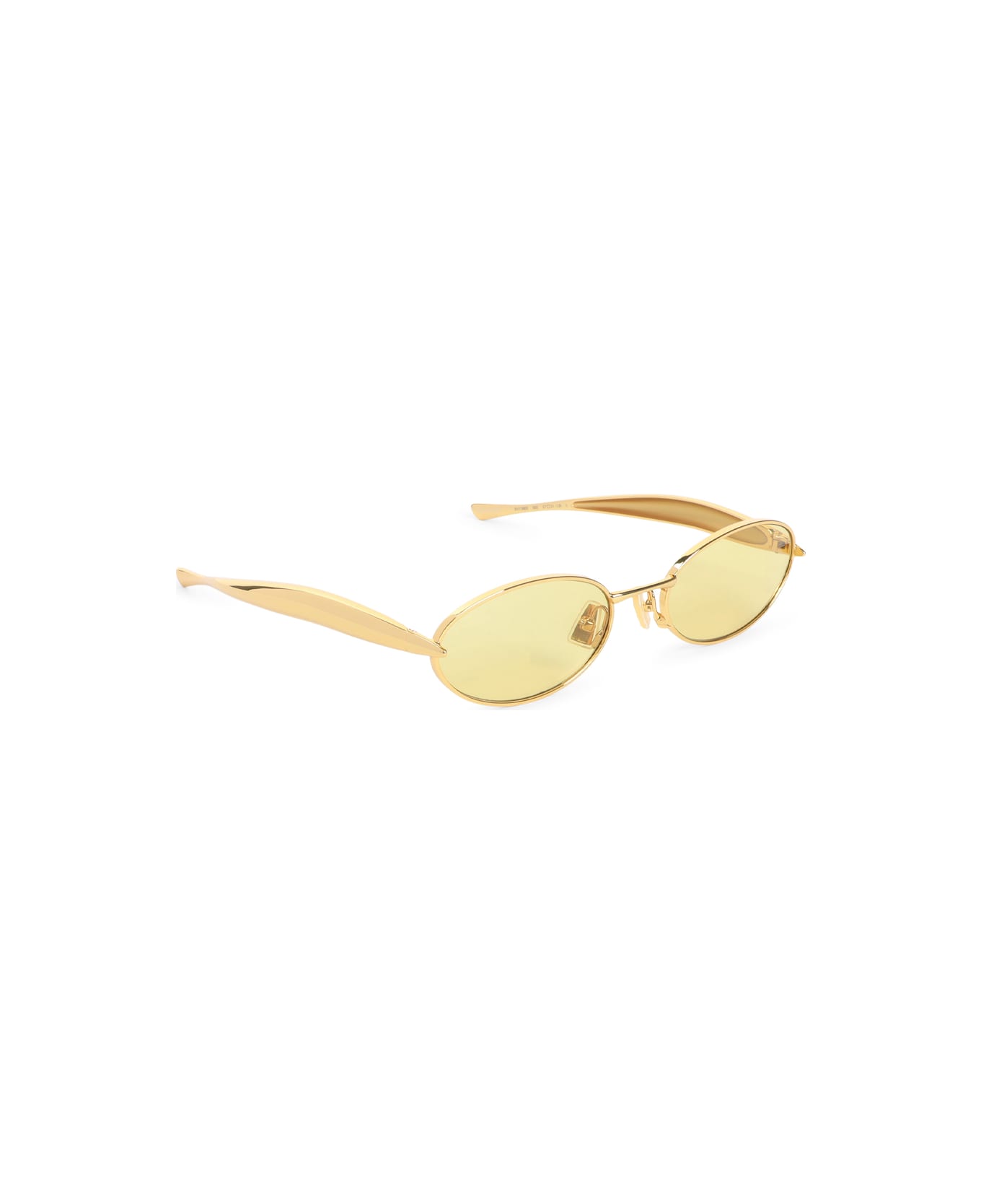Bottega Veneta Metal Sunglasses - Gold Gold Yellow
