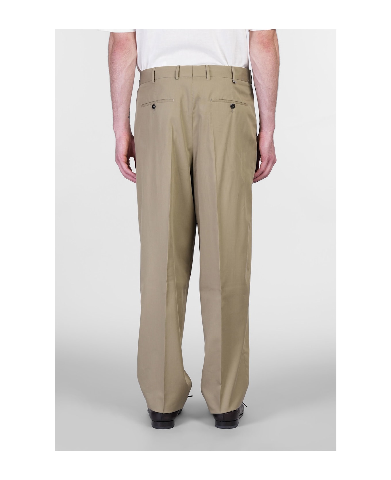 PT Torino Sd65 Pants In Green Wool And Polyester - green