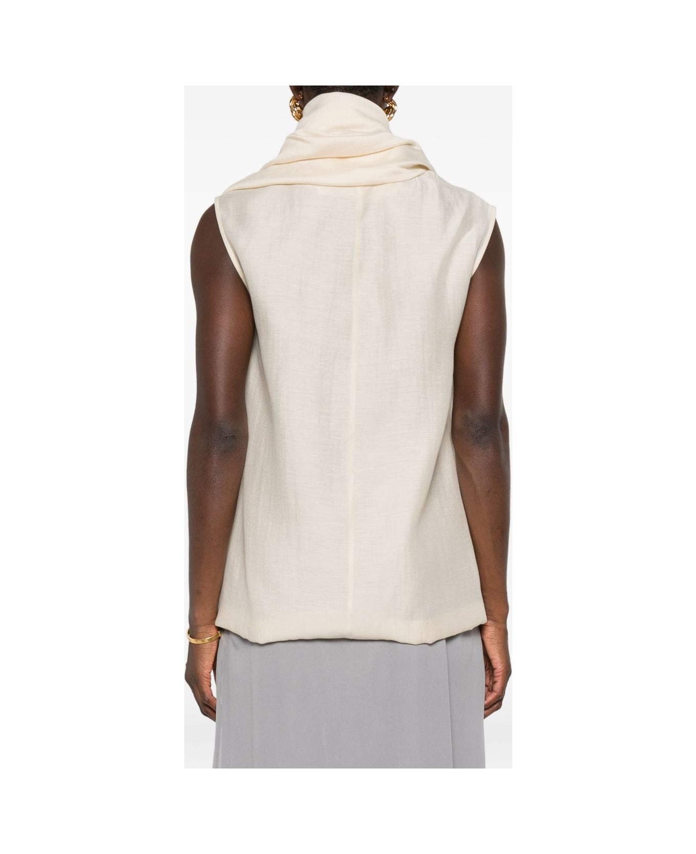 Totême Scarf Blouse - Beige