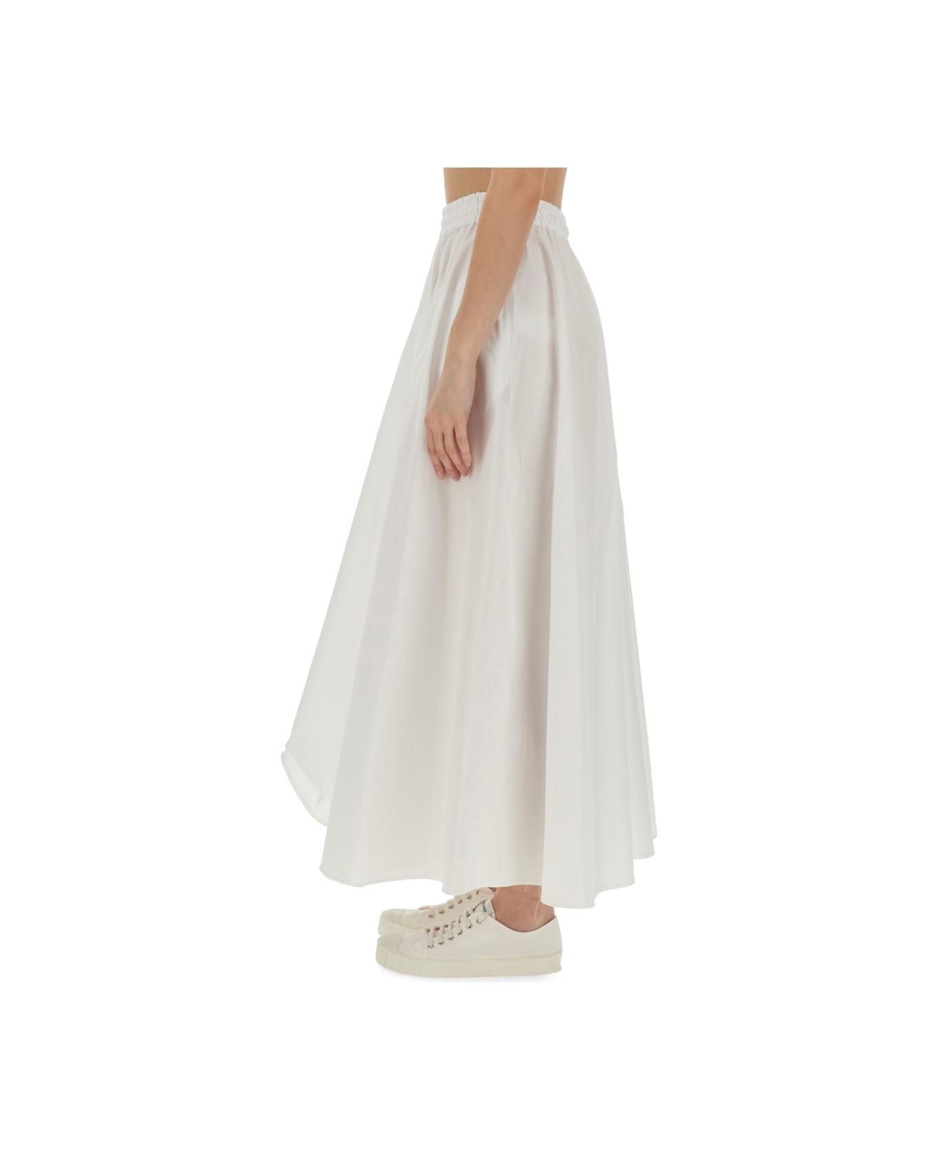 Aspesi Long Full Skirt - WHITE スカート