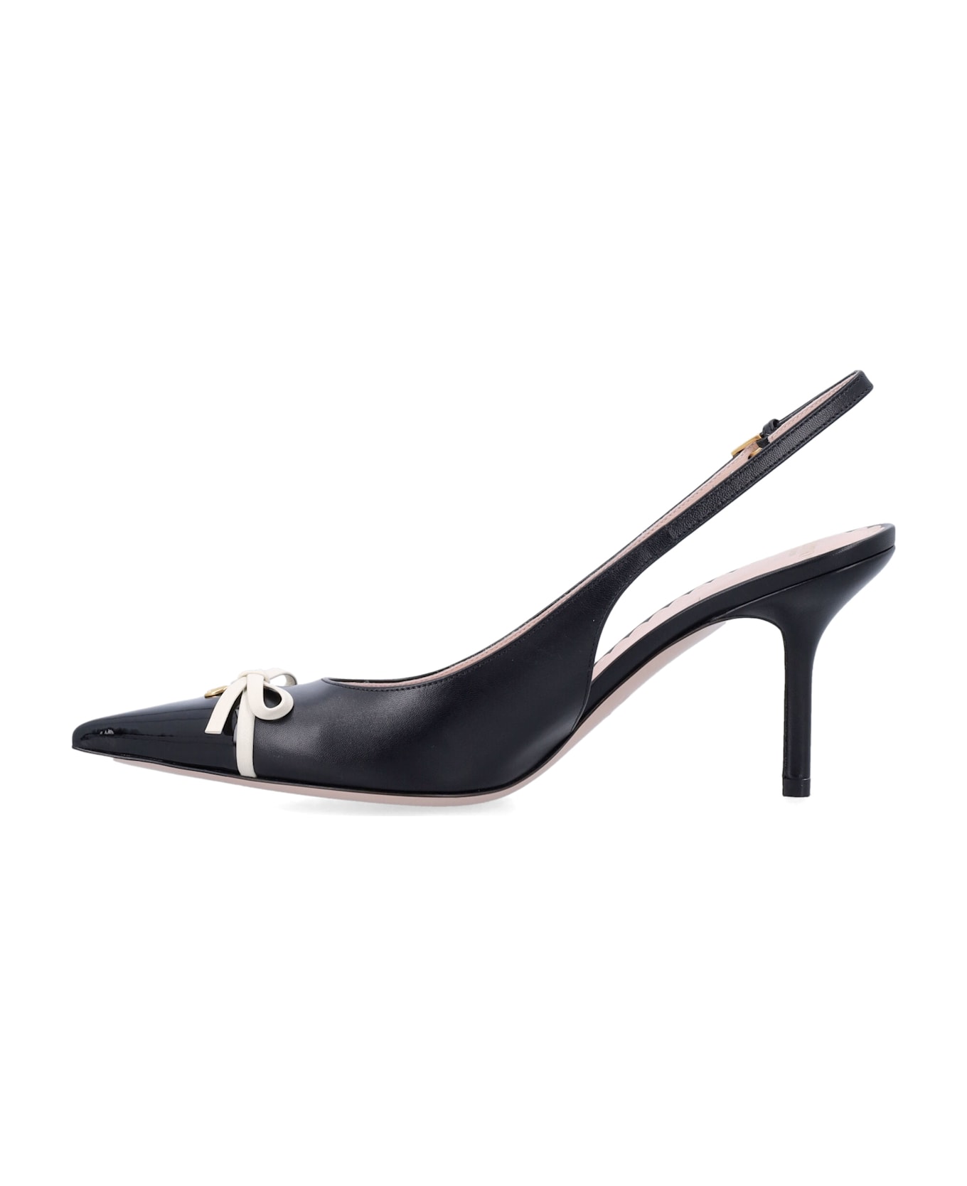 Valentino Garavani Slingback Pumps - BLACK IVORY