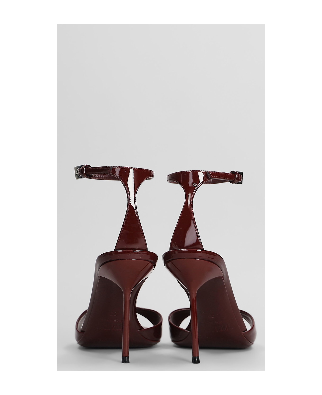 Paris Texas Lidia Sandal 90 Sandals In Bordeaux Patent Leather - bordeaux