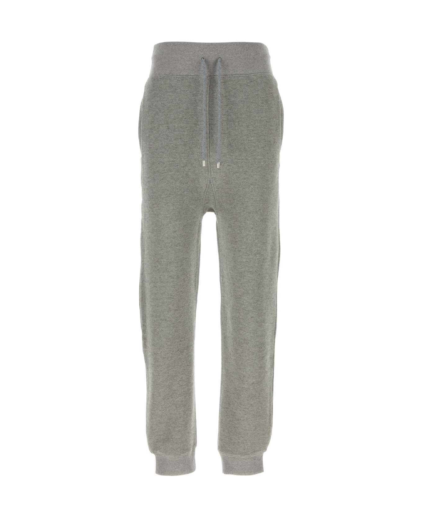 Loewe Grey Cotton Blend Joggers - LEADGREY