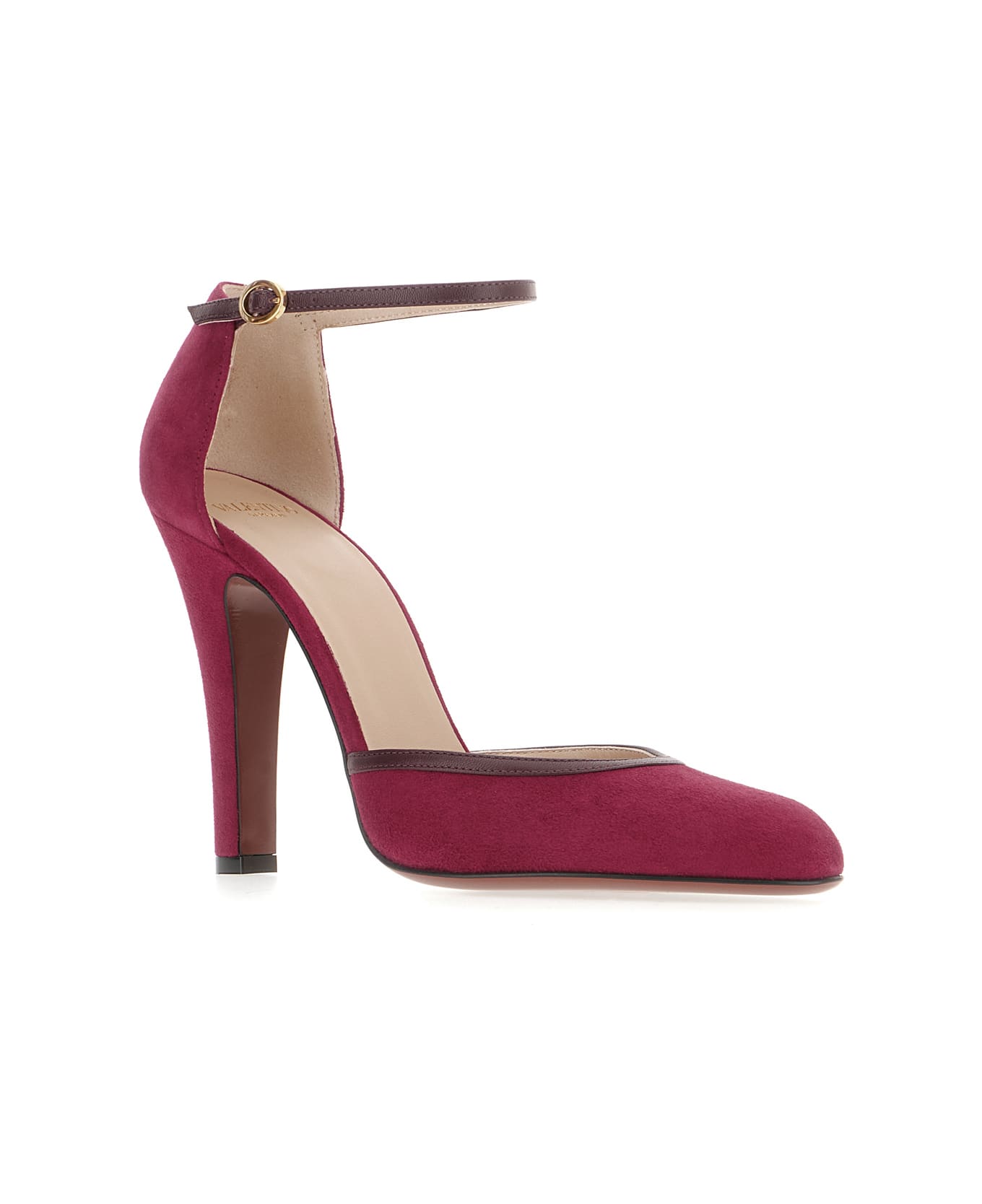 Valentino Garavani Grape Suede Pumps - INSOLENT DARK GARNET