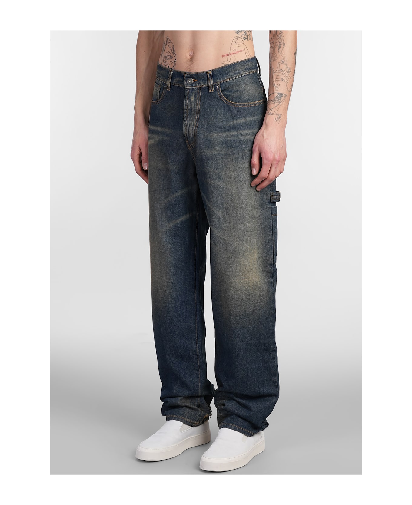Salvatore Santoro Jeans In Blue Denim - blue