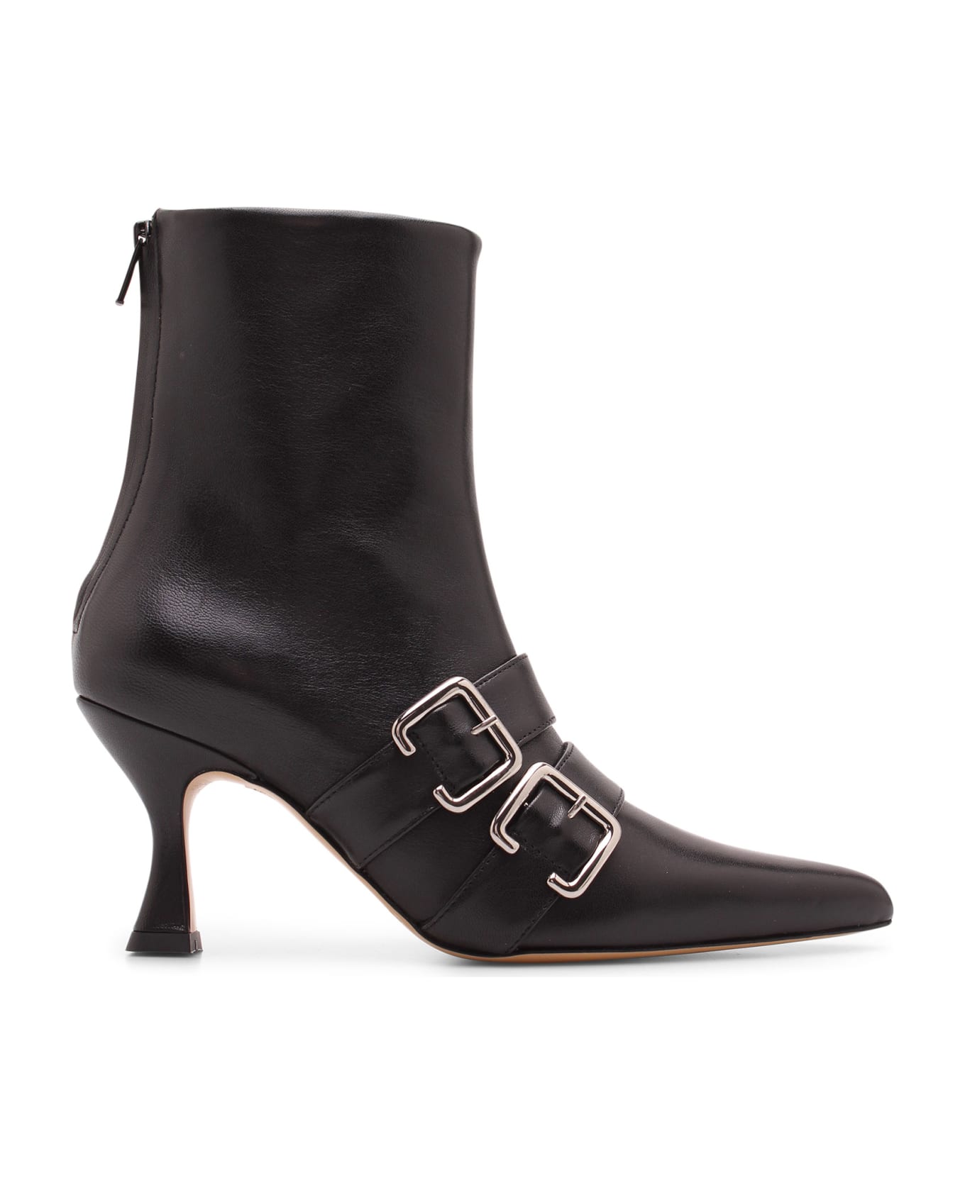 Kalda 'thyri' Leather Ankle Boots - Black