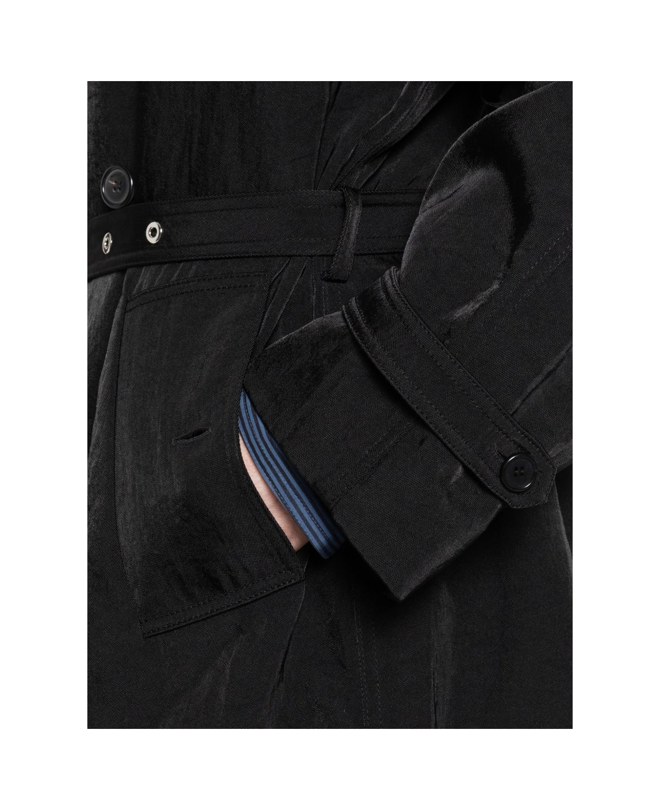 J.W. Anderson Jw Anderson Double-breasted Belted Coat - Black