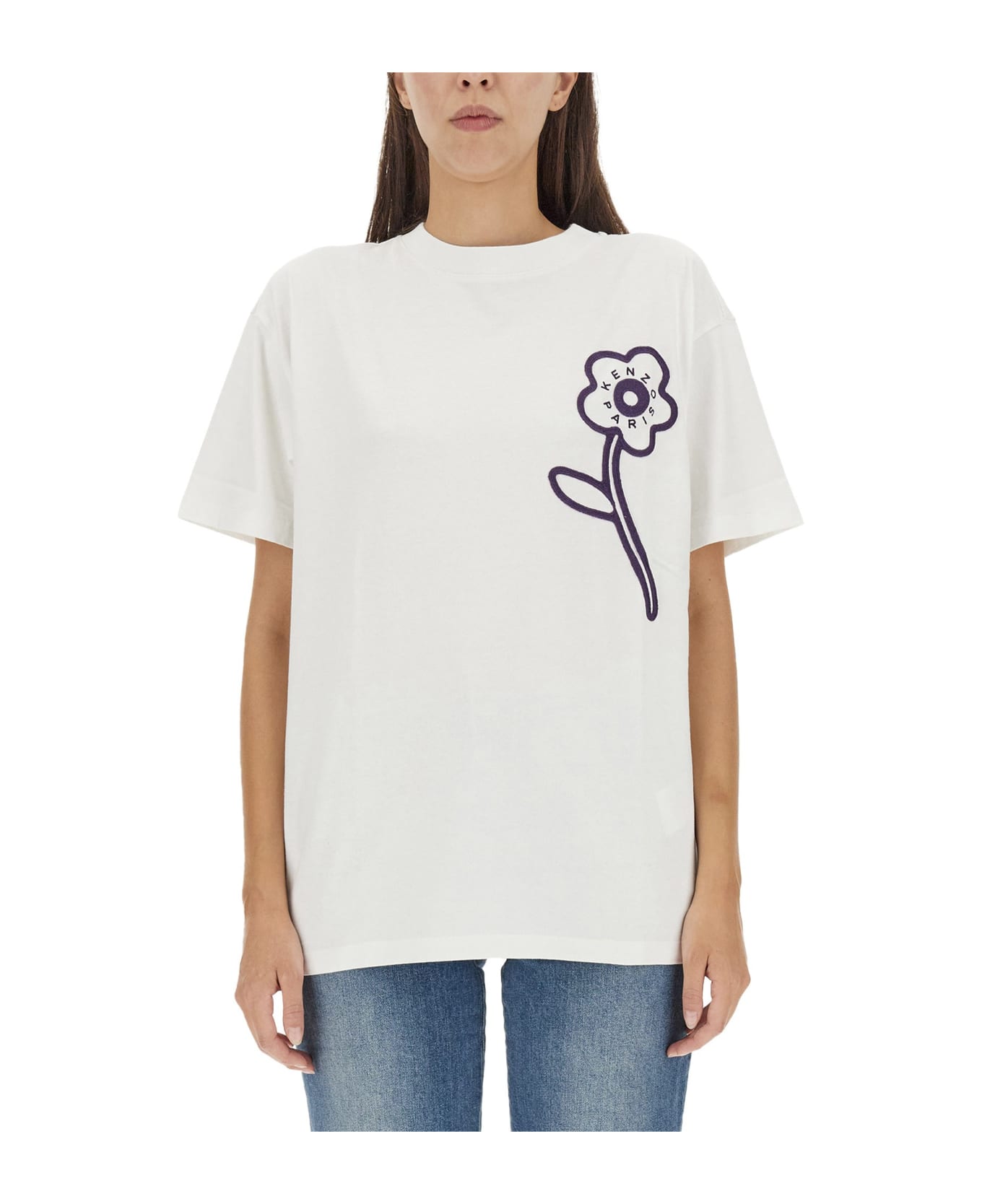 Kenzo T-shirt With Logo - OFF-WHITE