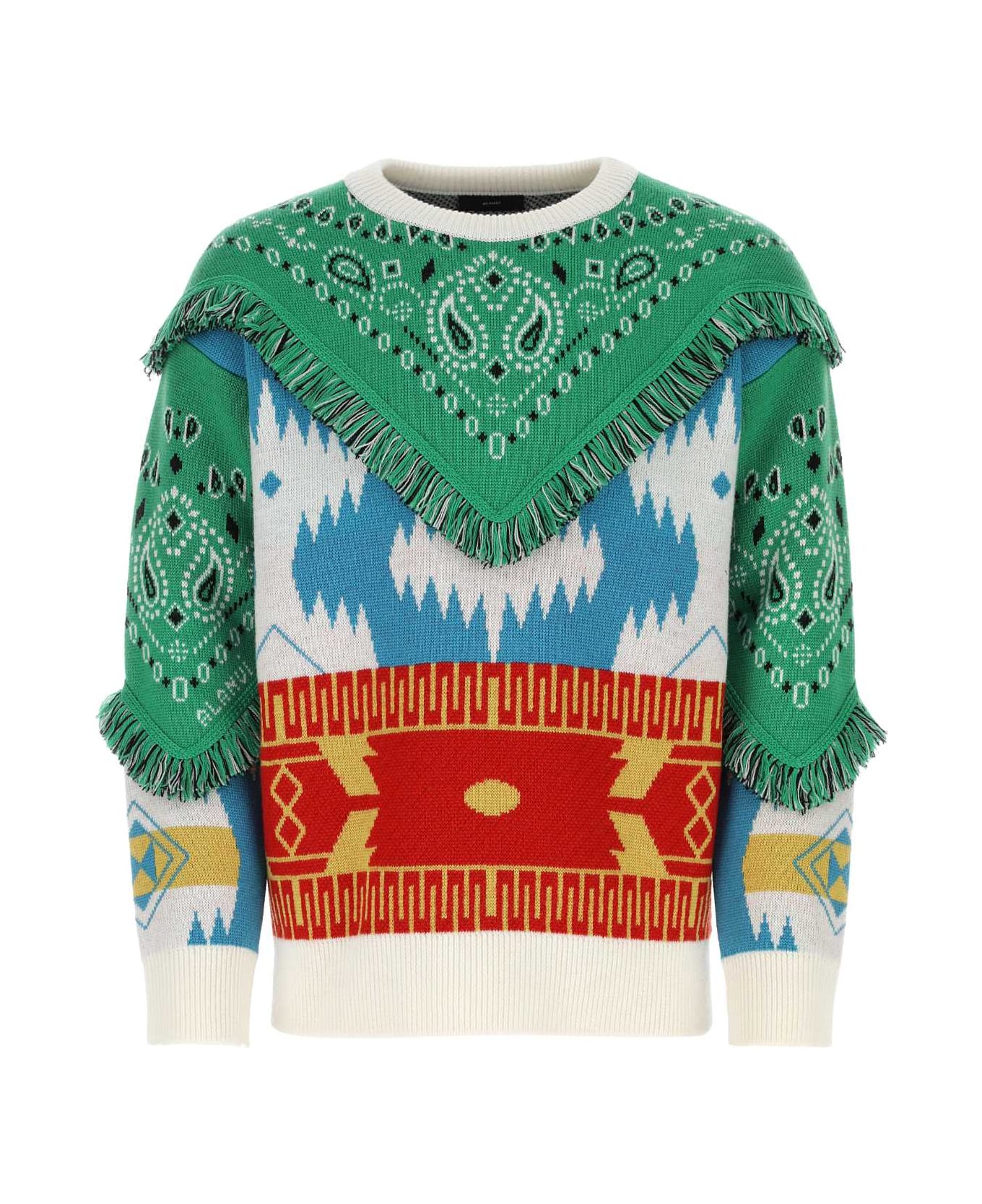 Alanui Embroidered Wool Icon Sweater - Multicolor ニットウェア