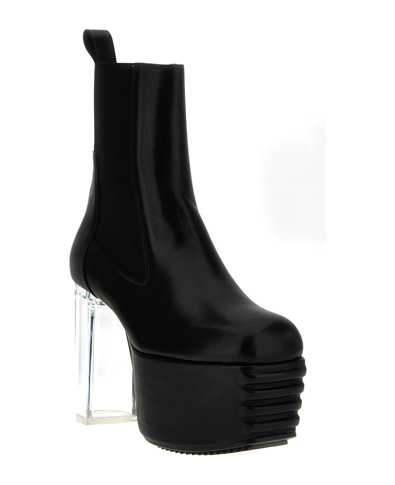 Rick Owens 'minimal Grill Platforms' Ankle Boots - Black  
