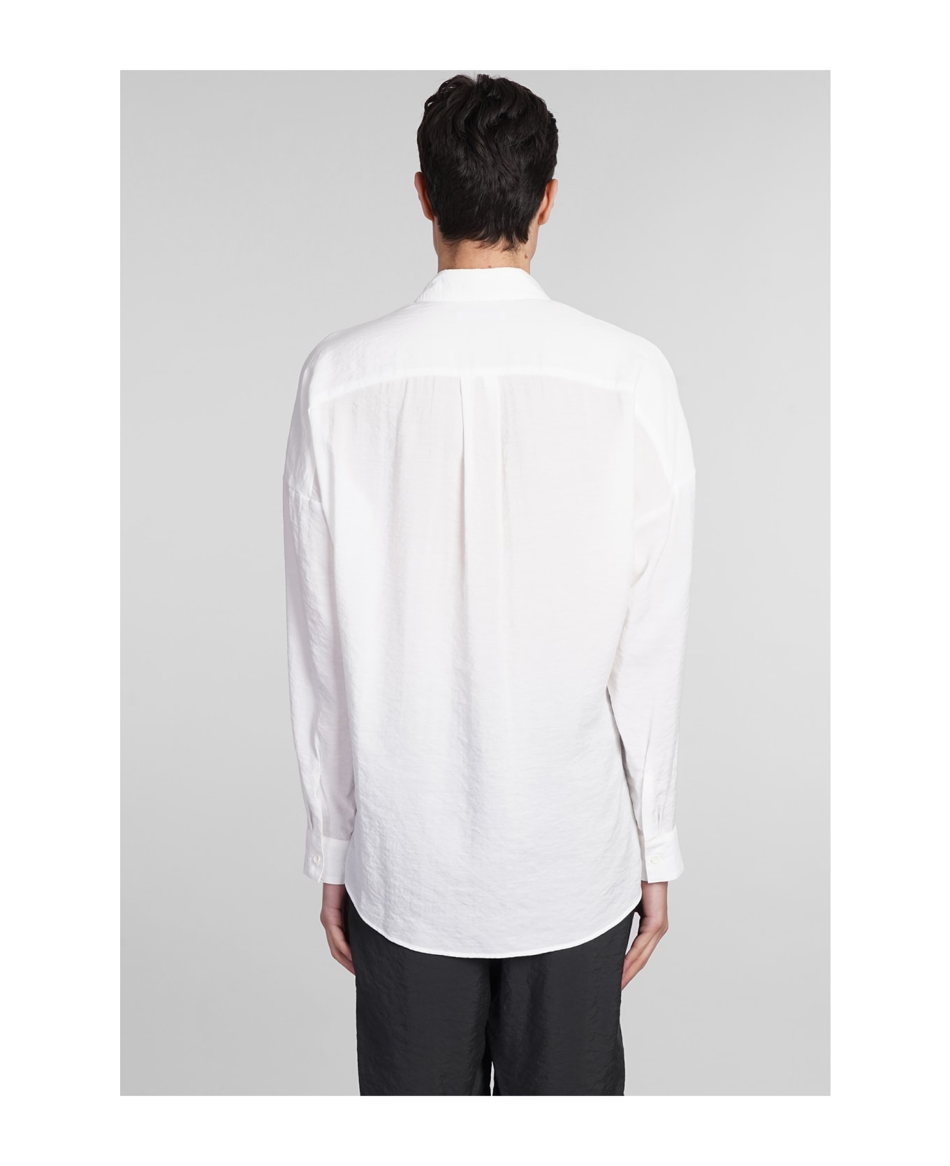 Attachment Shirt In White Nylon - white シャツ