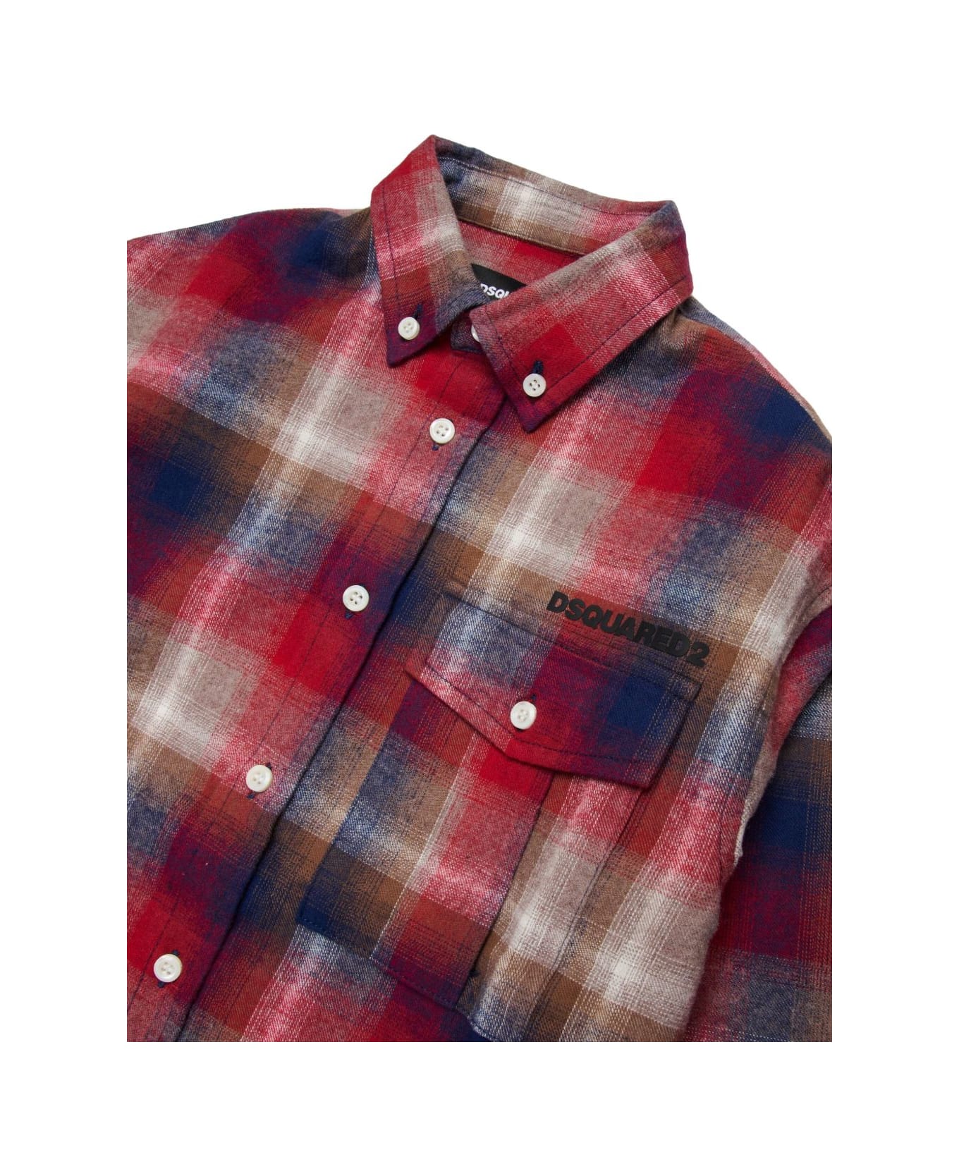 Dsquared2 Kids Cotton Shirt - Red