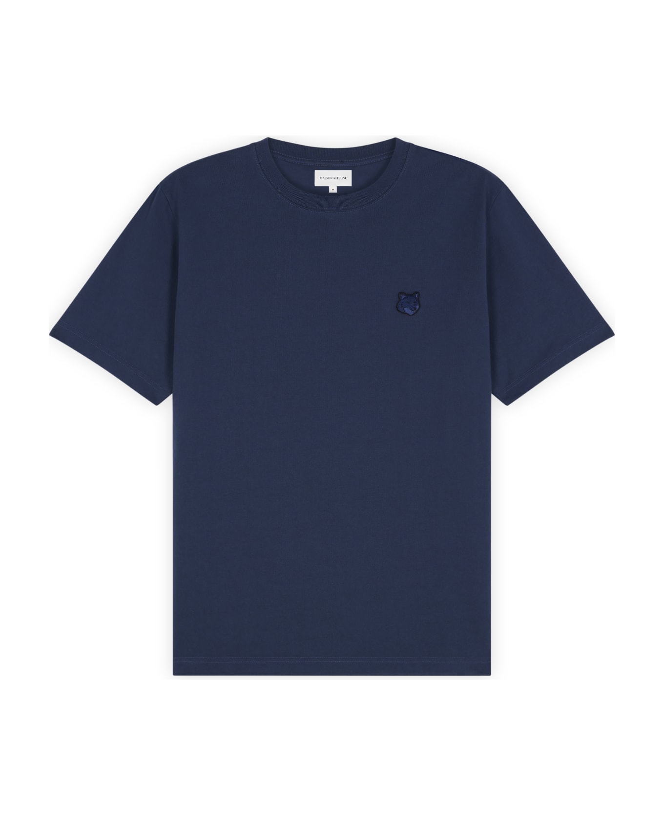 Maison Kitsuné Bold Fox Head Patch Comfort Tee Shirt - Ink Blue シャツ